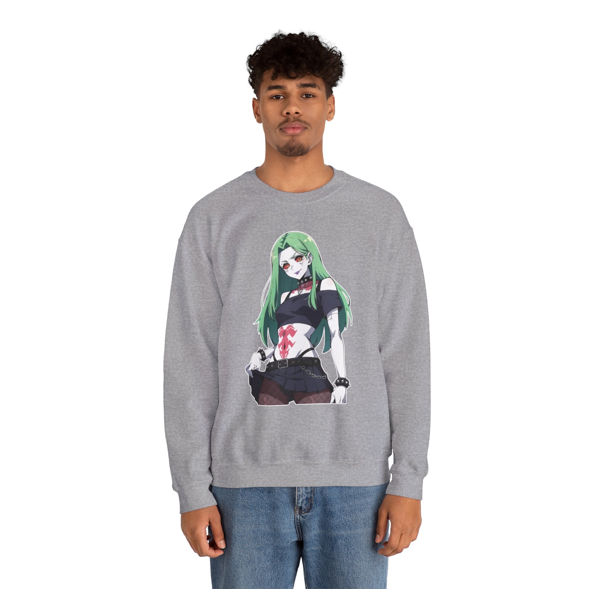 Rebecca Cyberpunk Futuristic Unisex Heavy Blend™ Crewneck Sweatshirt
