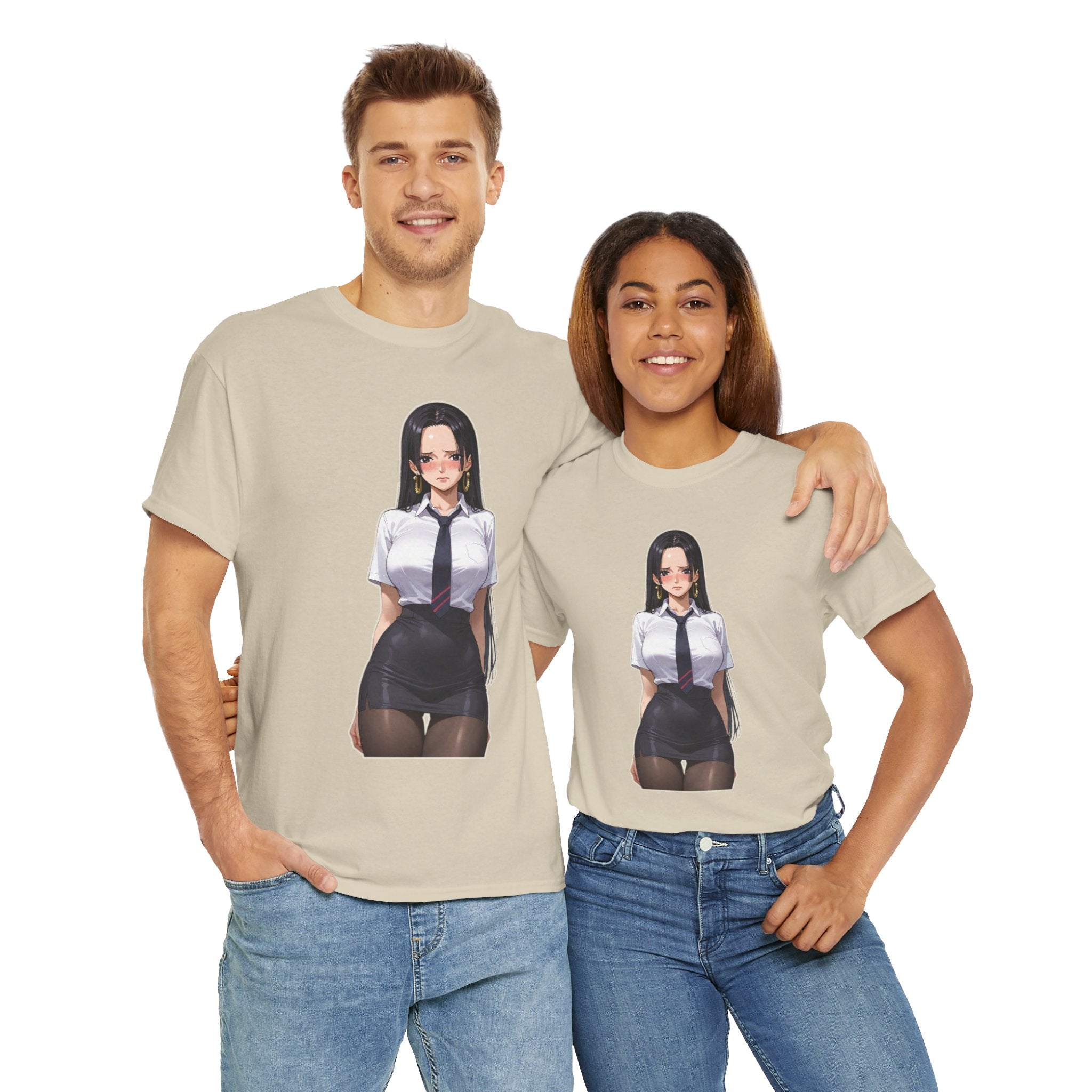 Nico Robin Office Lady Blushing Unisex Heavy Cotton Tee