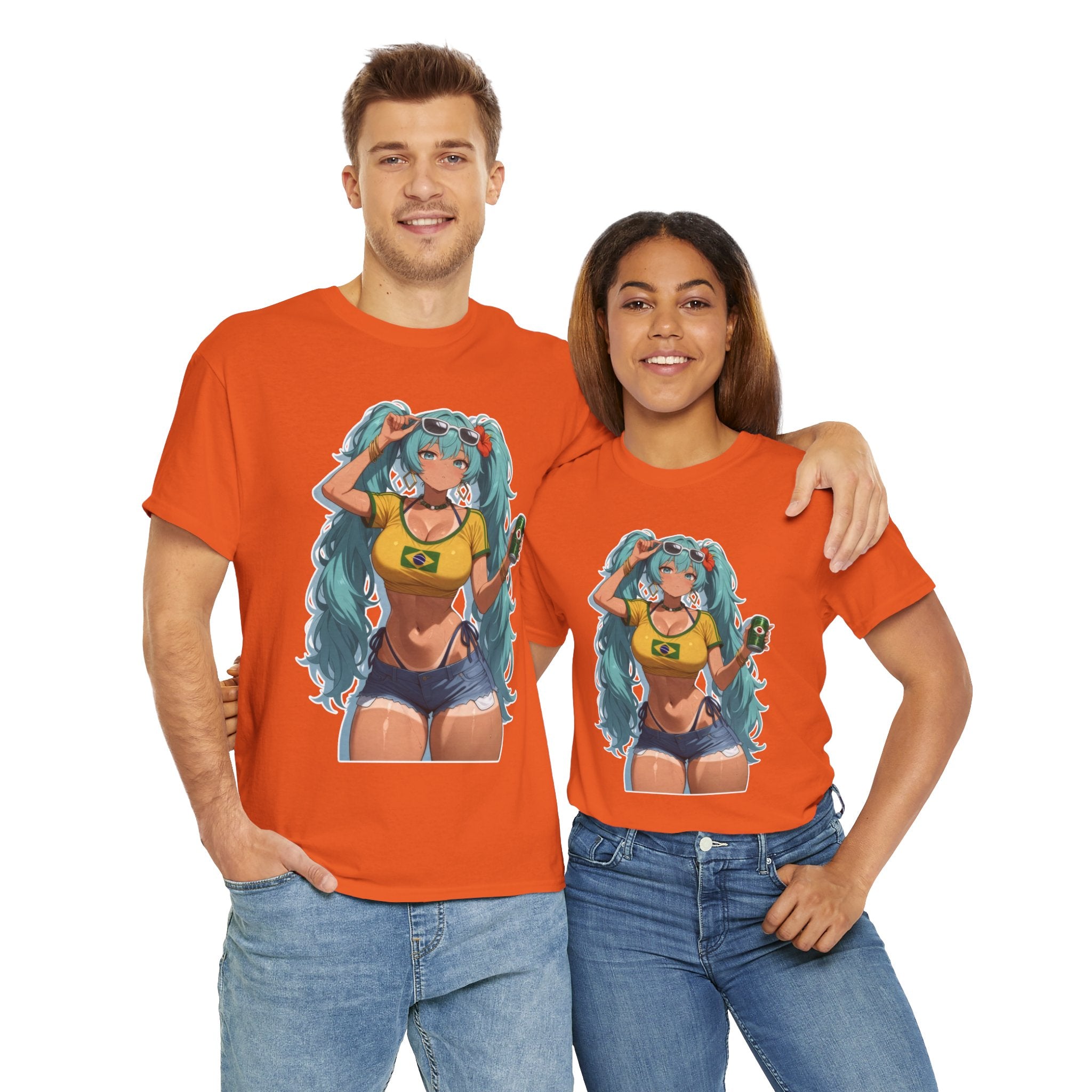 Hatsune Miku Brazil Girl Unisex Heavy Cotton Tee