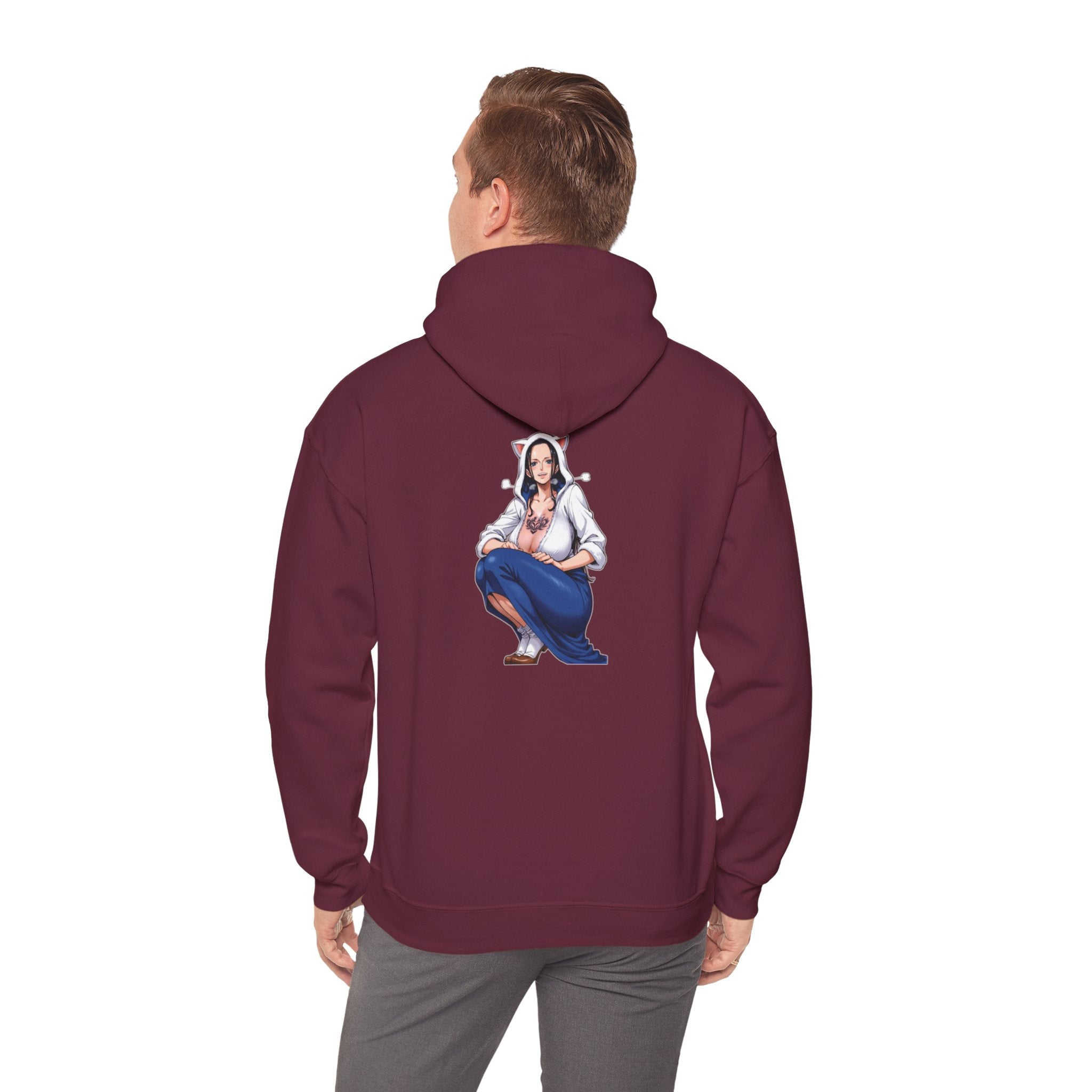 Nico Robin Catgirl Casual Anime Unisex Heavy Blend™ Hooded Sweatshirt
