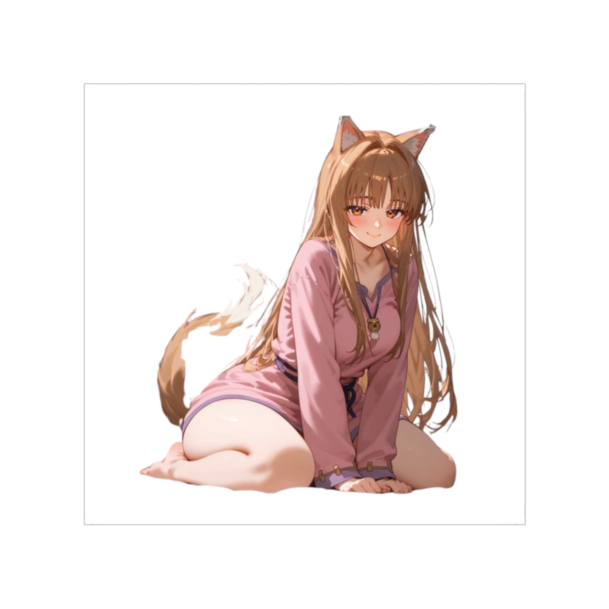 Sexy Kneeling Holo Sticker
