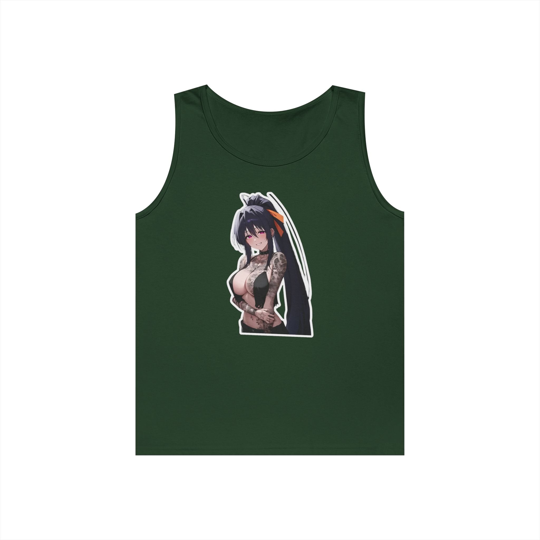 Akeno Himejima Gothic Tattooed Heavy Cotton Tank Top