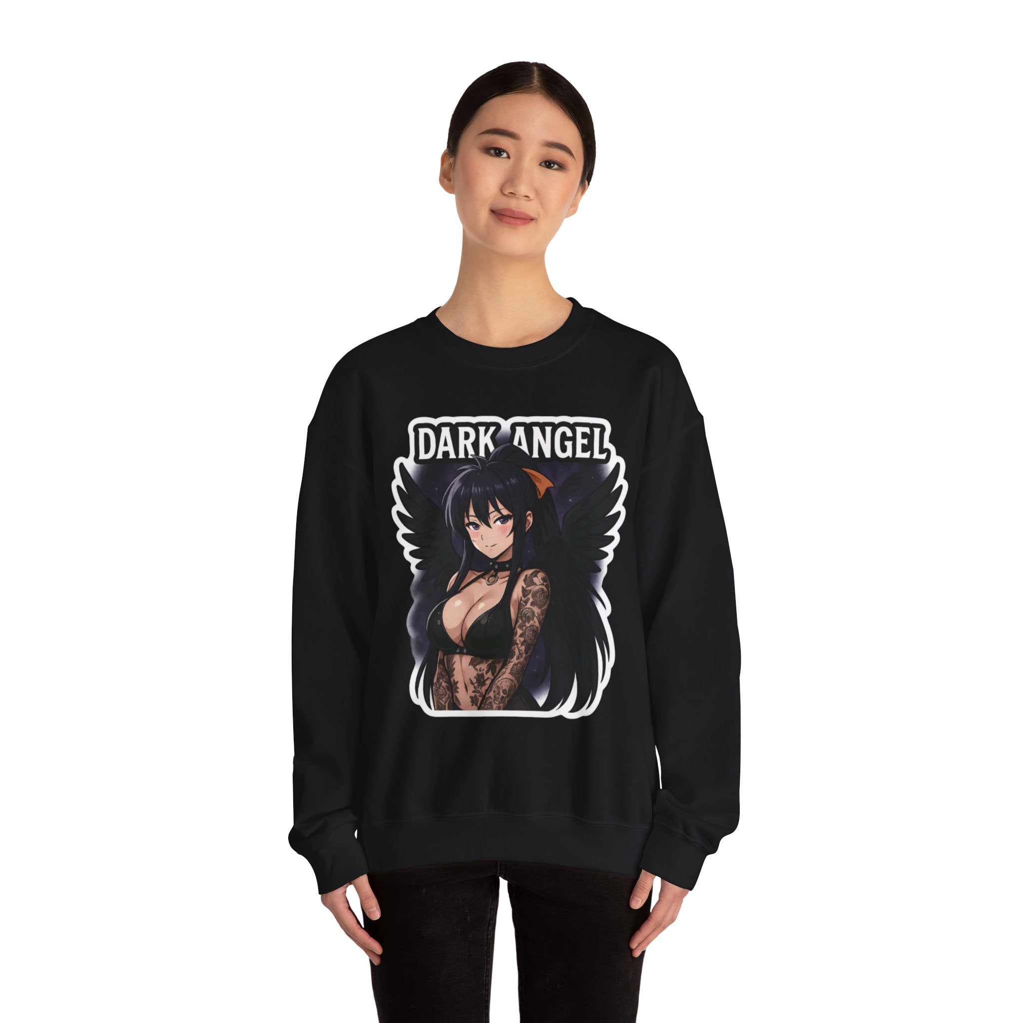 Akeno Himejima Dark Angel Unisex Heavy Blend™ Crewneck Sweatshirt