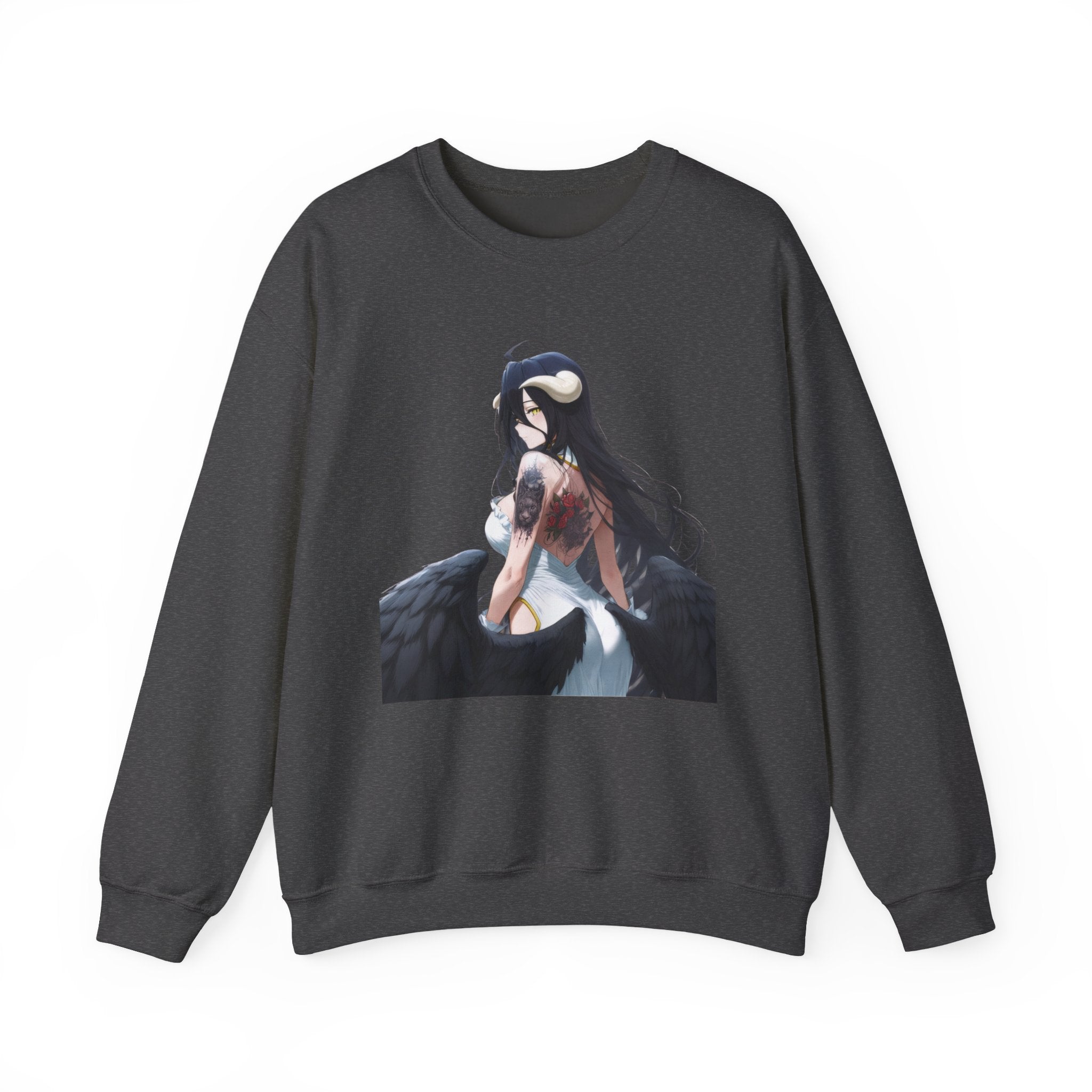 Gothic Albedo Overlord Waifu Unisex Heavy Blend™ Crewneck Sweatshirt