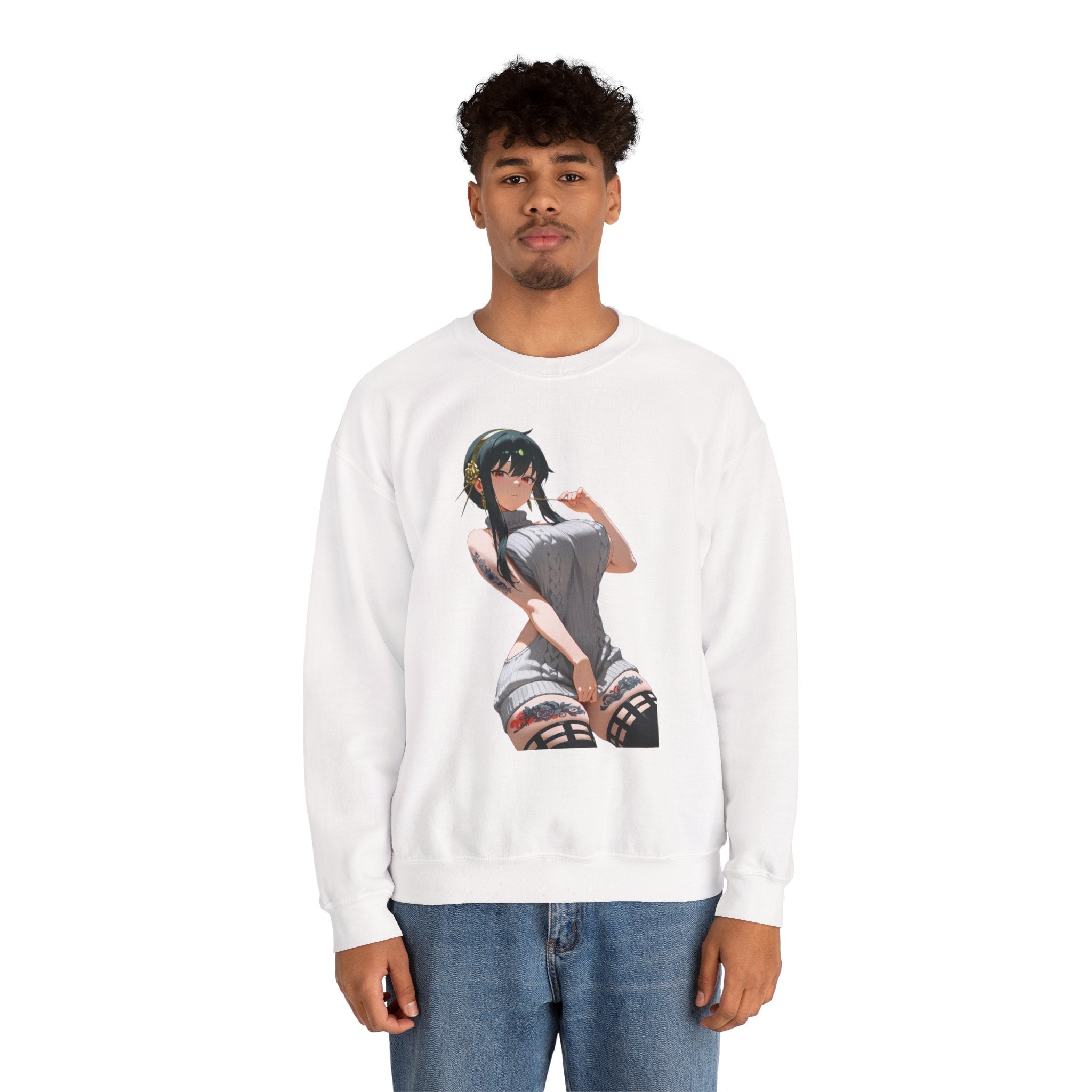Yor Forger Sexy Tattooed Unisex Heavy Blend™ Crewneck Sweatshirt