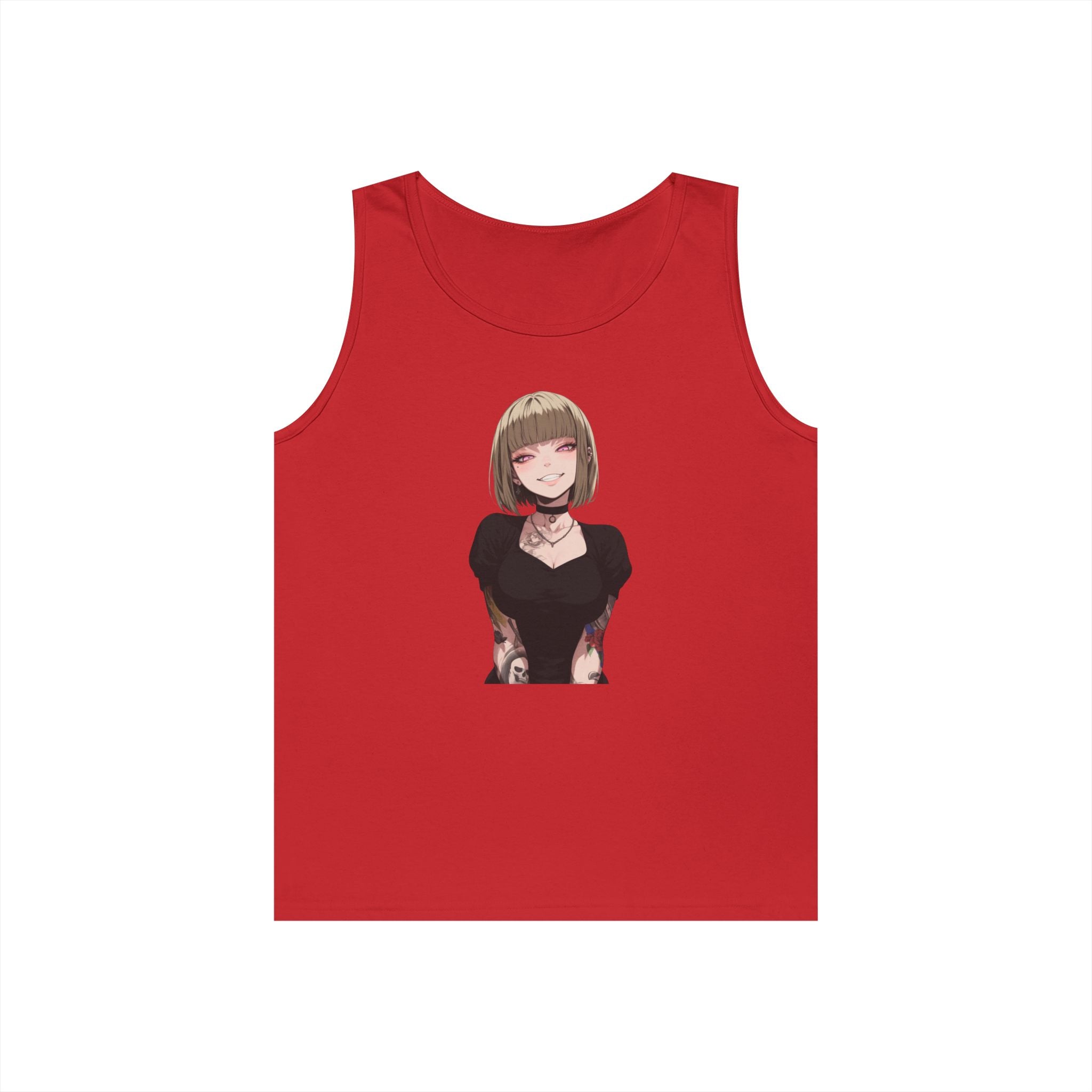 Sexy Style Himiko Toga Skull Tattooed Heavy Cotton Tank Top