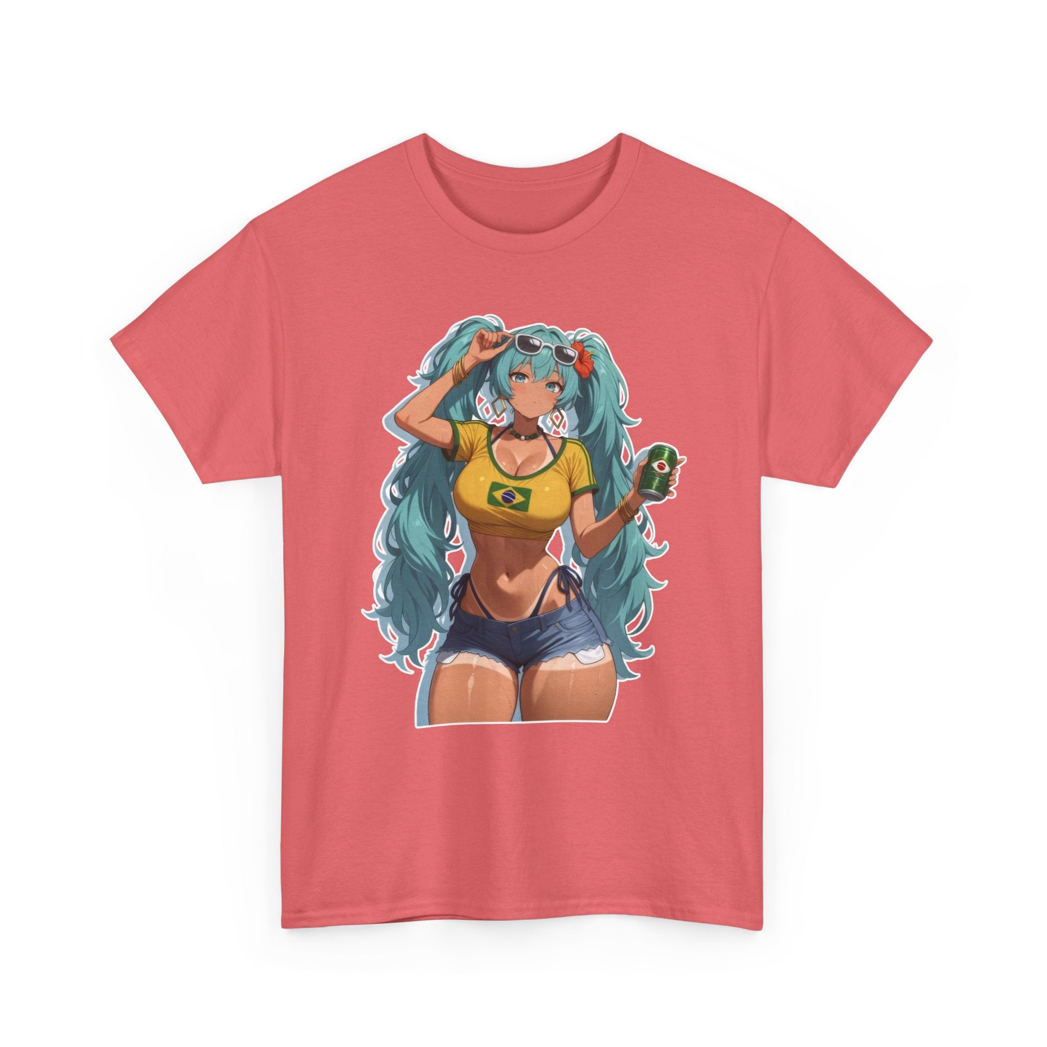 Hatsune Miku Brazil Girl Unisex Heavy Cotton Tee