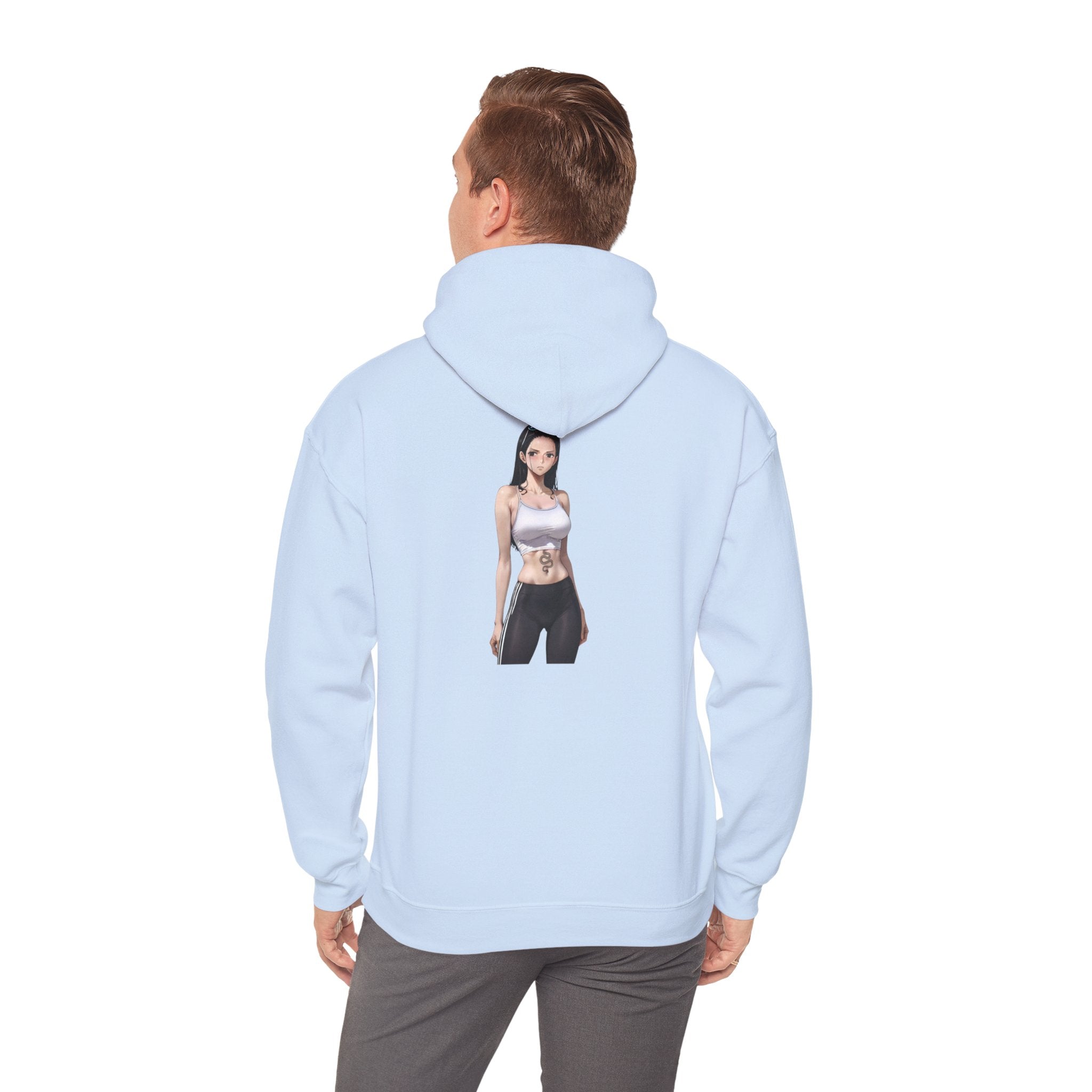 Nico Robin Sporty Snake Tattoo Anime Unisex Heavy Blend™ Hooded Sweatshirt