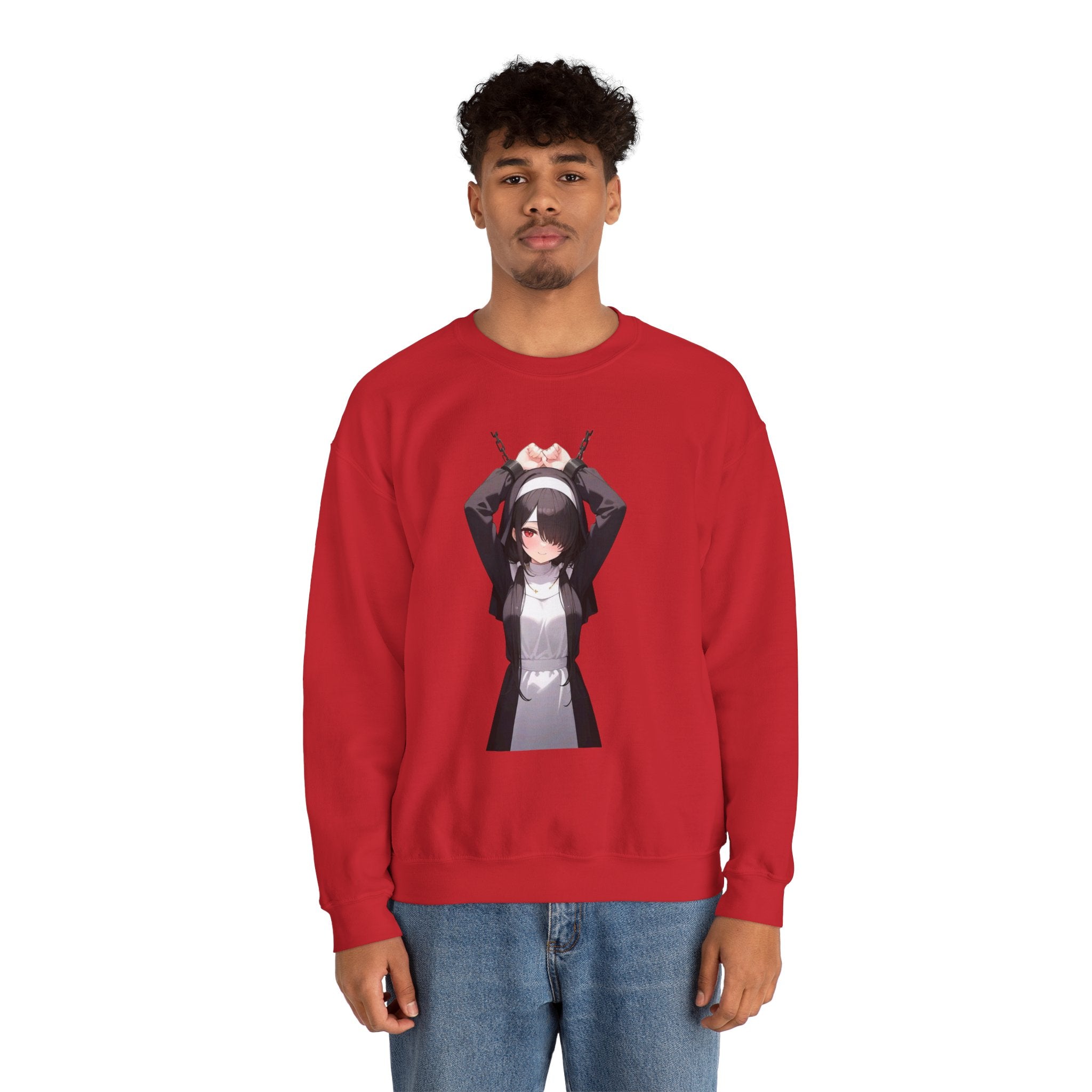 Tokisaki Kurum Nun Gothic Unisex Heavy Blend™ Crewneck Sweatshirt
