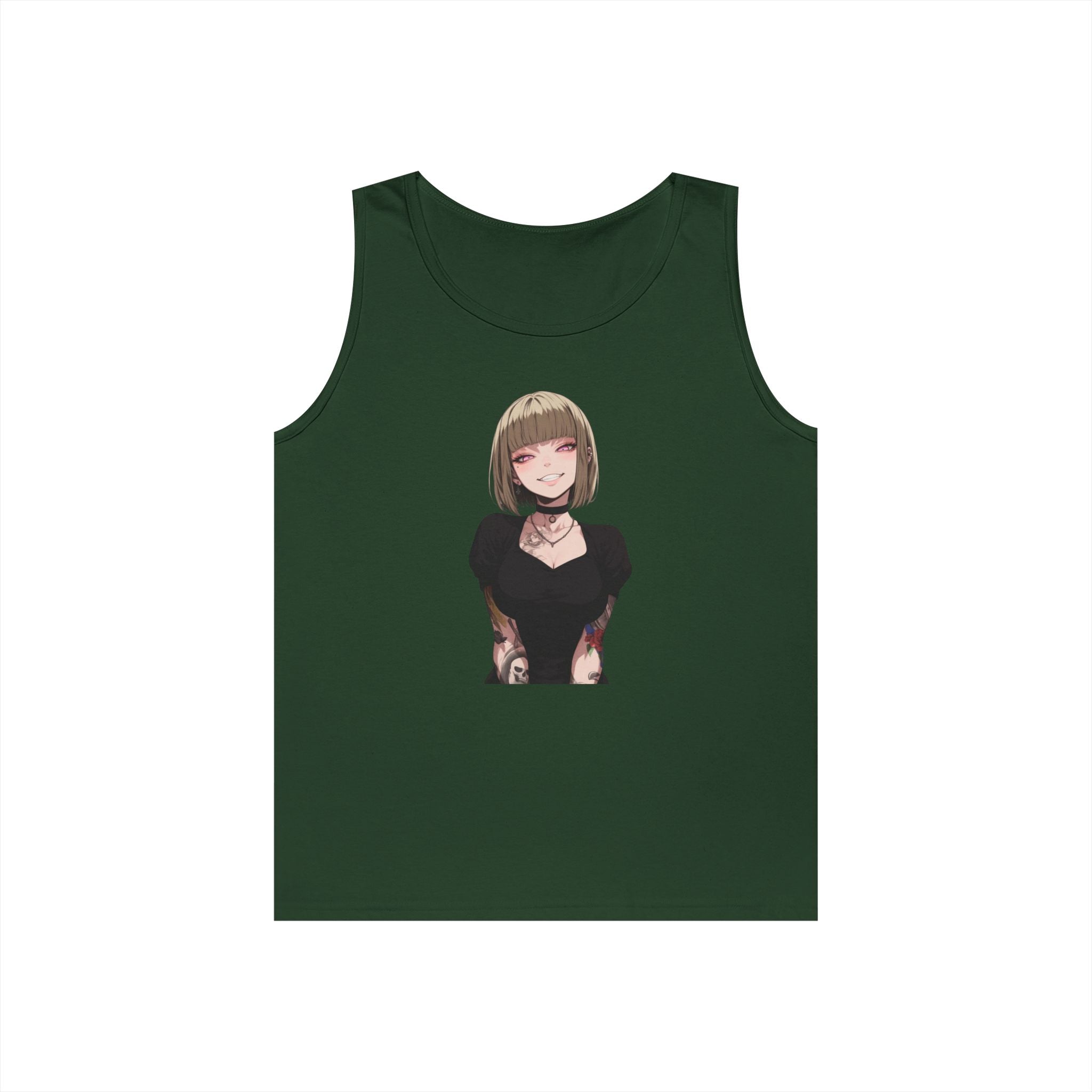 Sexy Style Himiko Toga Skull Tattooed Heavy Cotton Tank Top