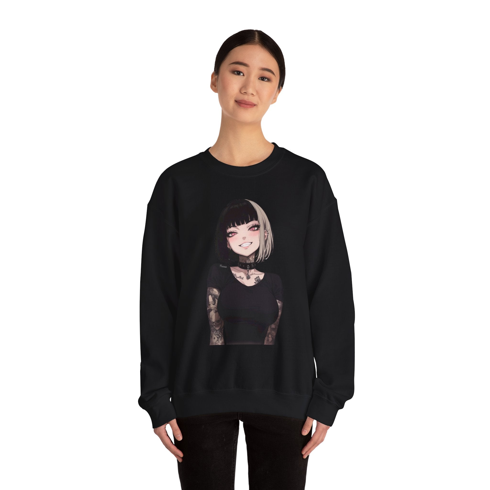 Himiko Toga Gothic Tattooed Style Unisex Heavy Blend™ Crewneck Sweatshirt