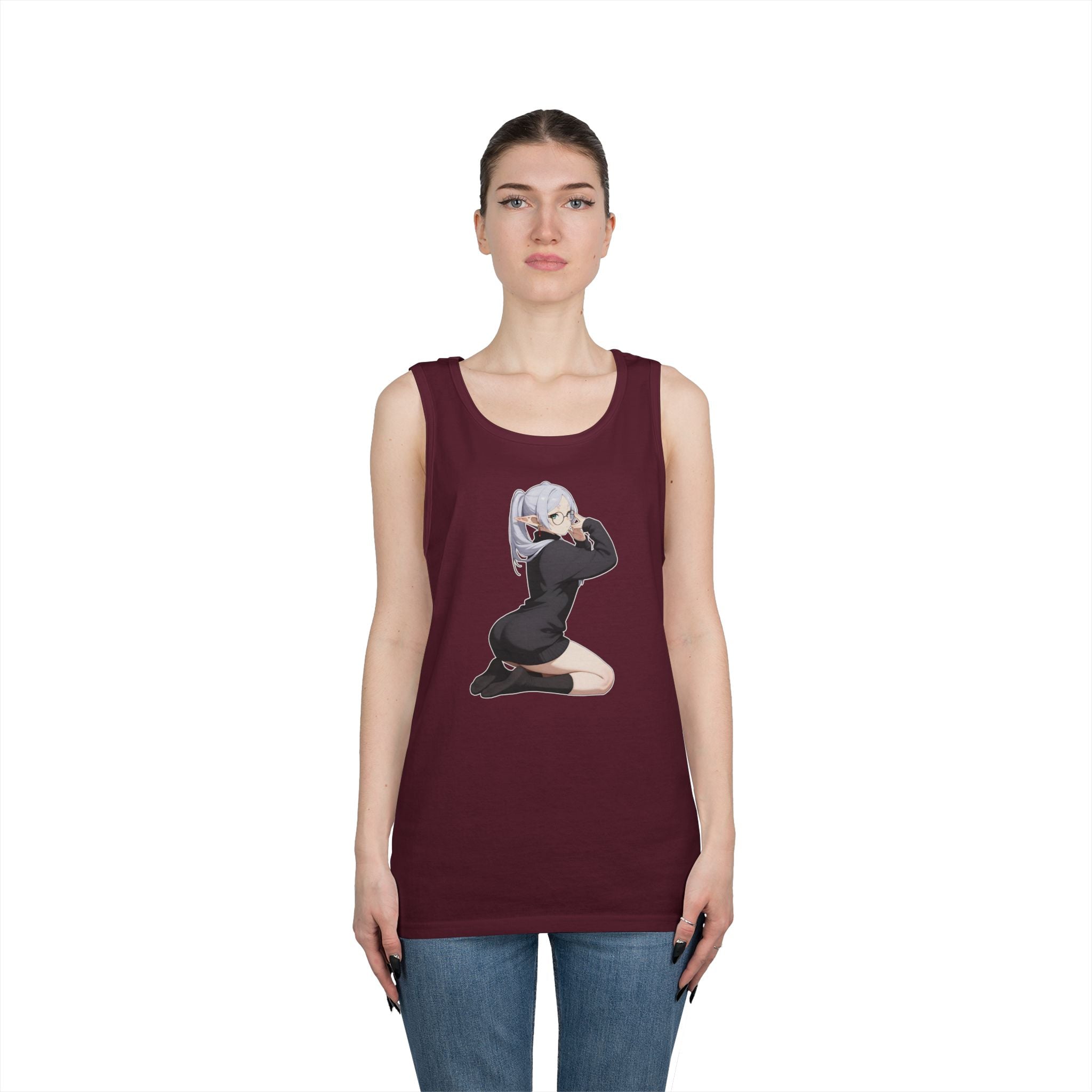 Cute Frieren Heavy Cotton Tank Top