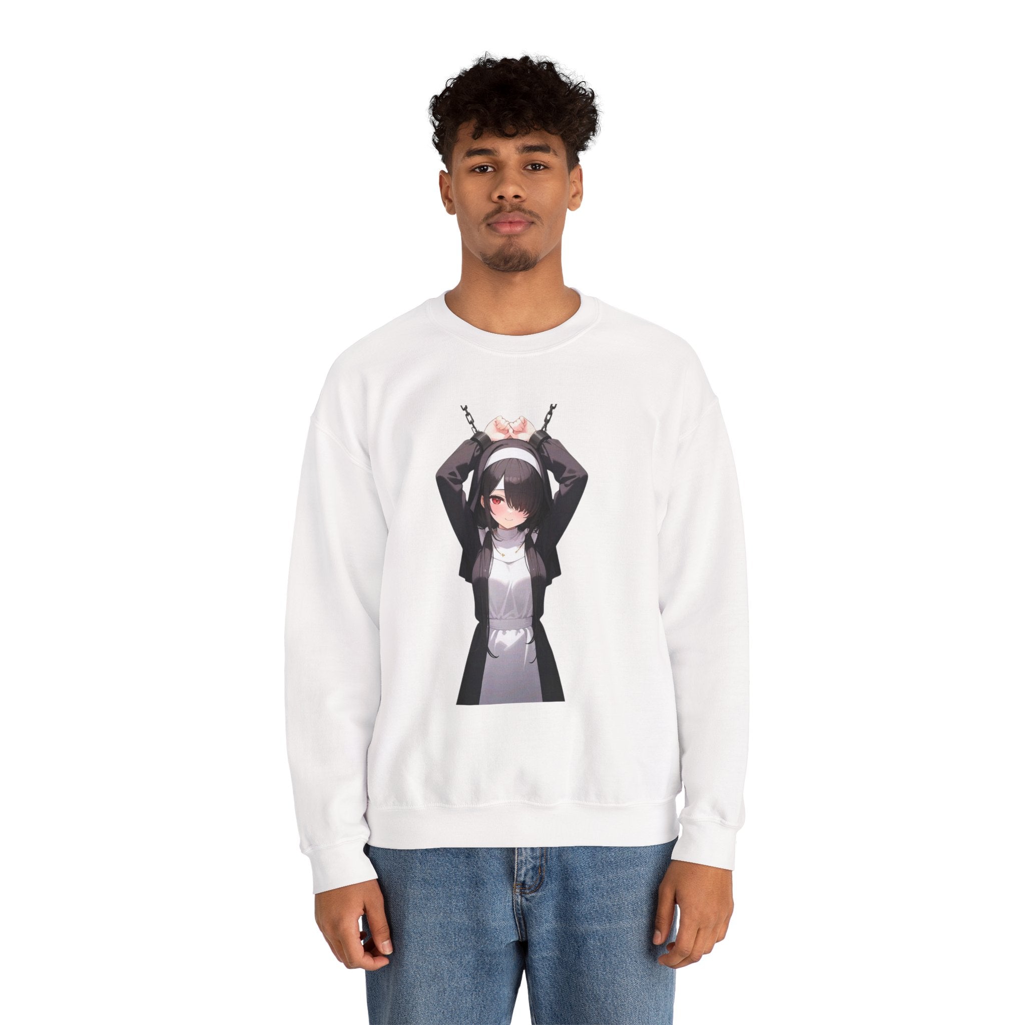 Tokisaki Kurum Nun Gothic Unisex Heavy Blend™ Crewneck Sweatshirt