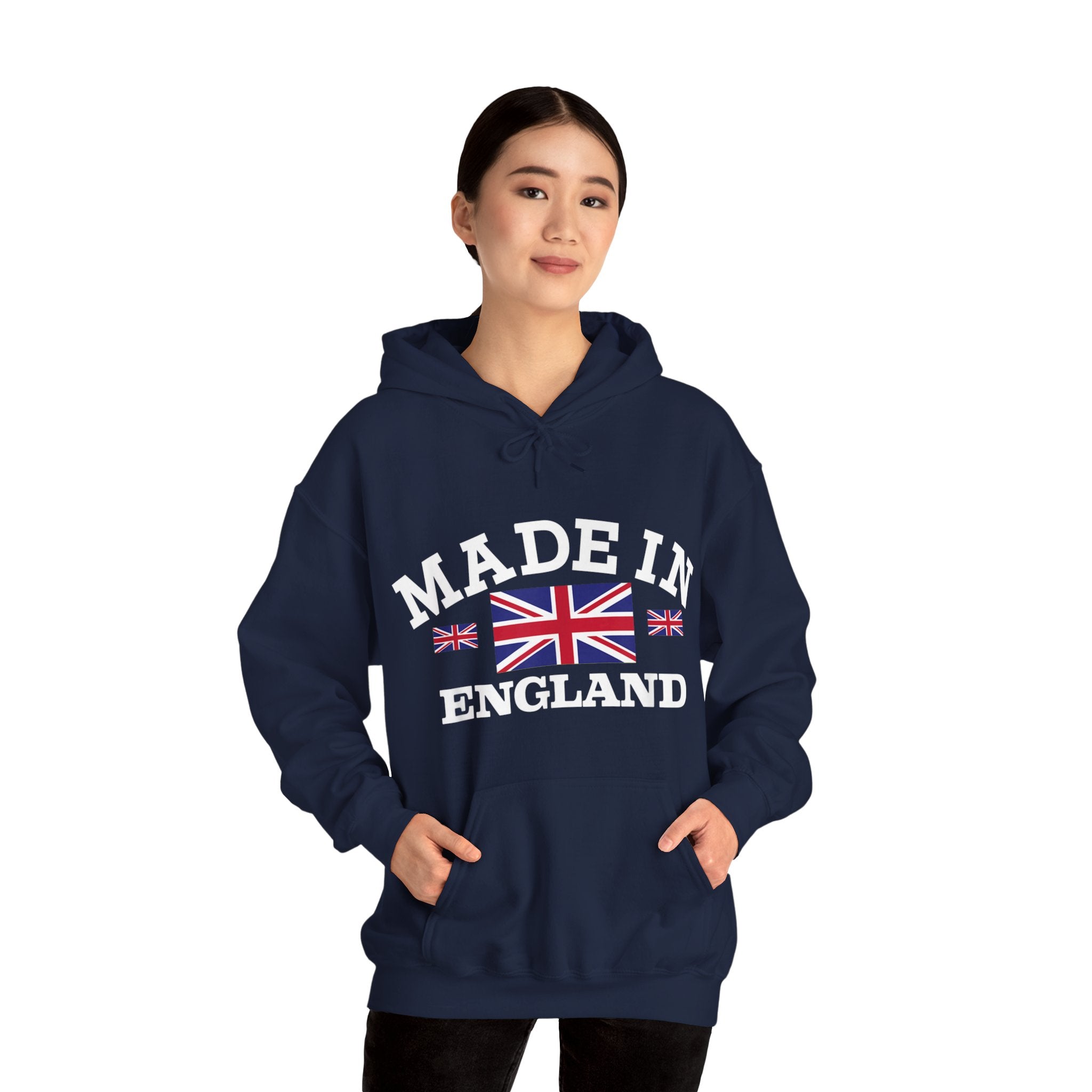 Made in England British Flag Union Jack Unisex Heavy Blend™ Hooded Sweatshirt