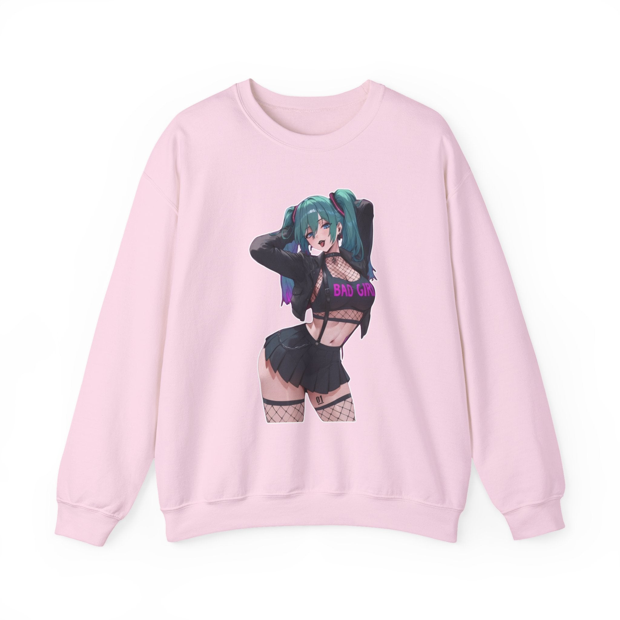 Hatsune Miku Baddie Unisex Heavy Blend™ Crewneck Sweatshirt