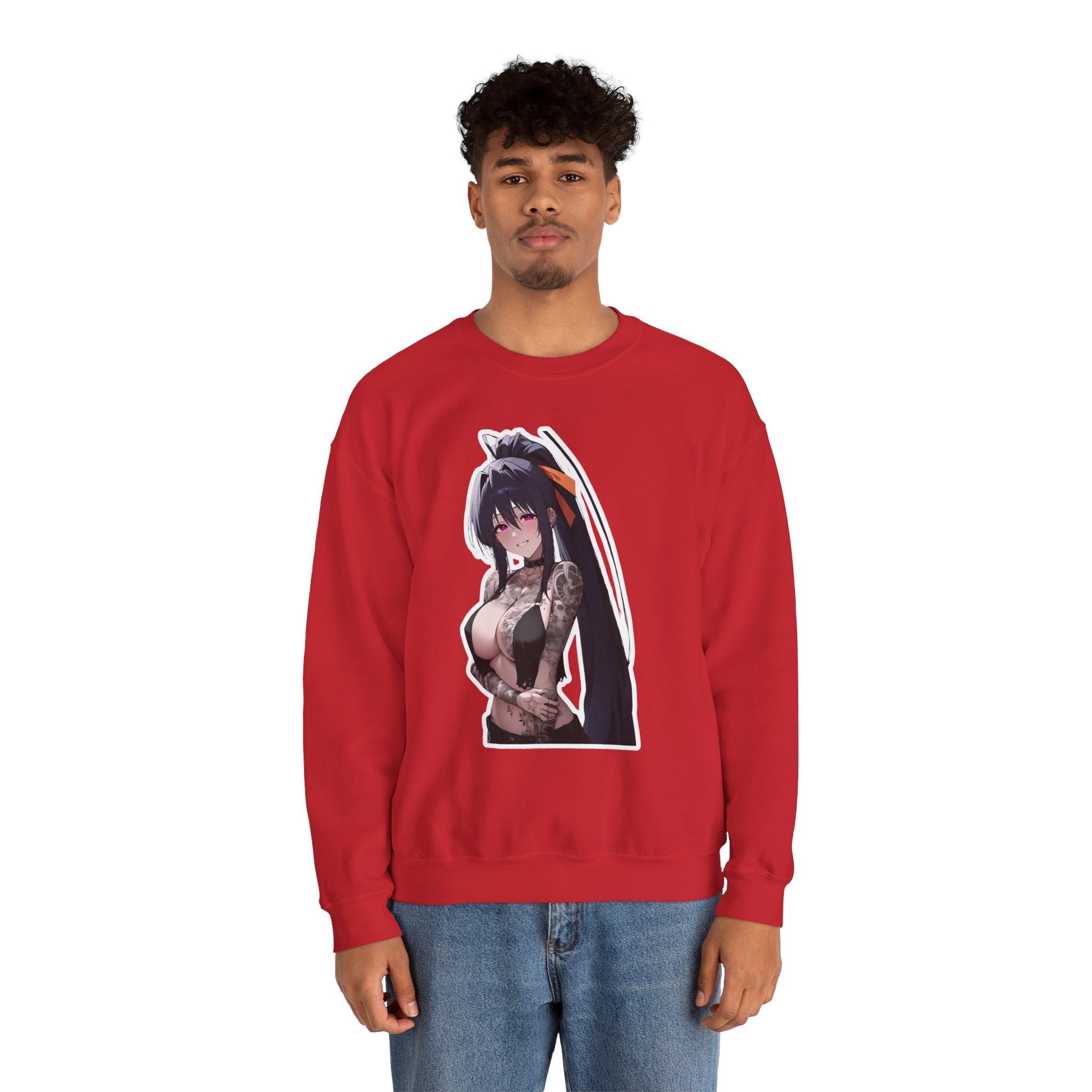 Akeno Himejima Gothic Tattooed Unisex Heavy Blend™ Crewneck Sweatshirt