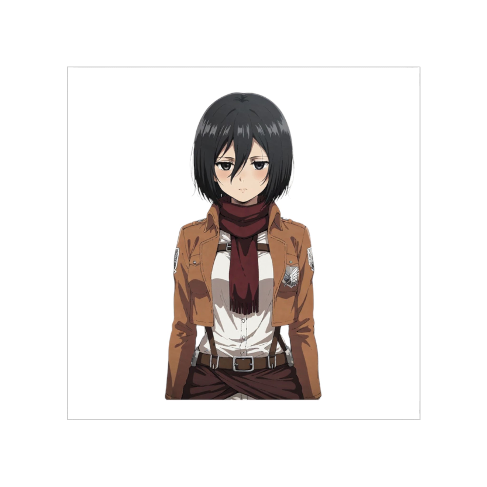 Sad Eyes Mikasa Ackerman Sticker
