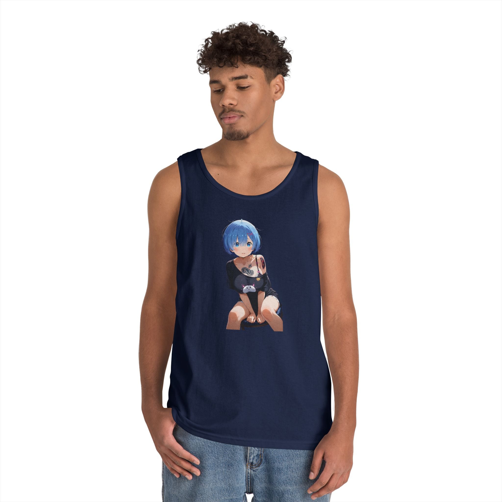 Sexy Rem Tattooed Heavy Cotton Tank Top