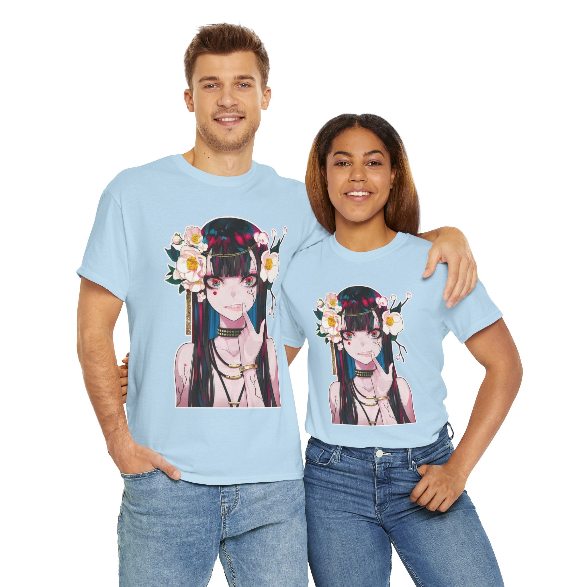 Vampire Girl Dark Fantasy Unisex Heavy Cotton Tee