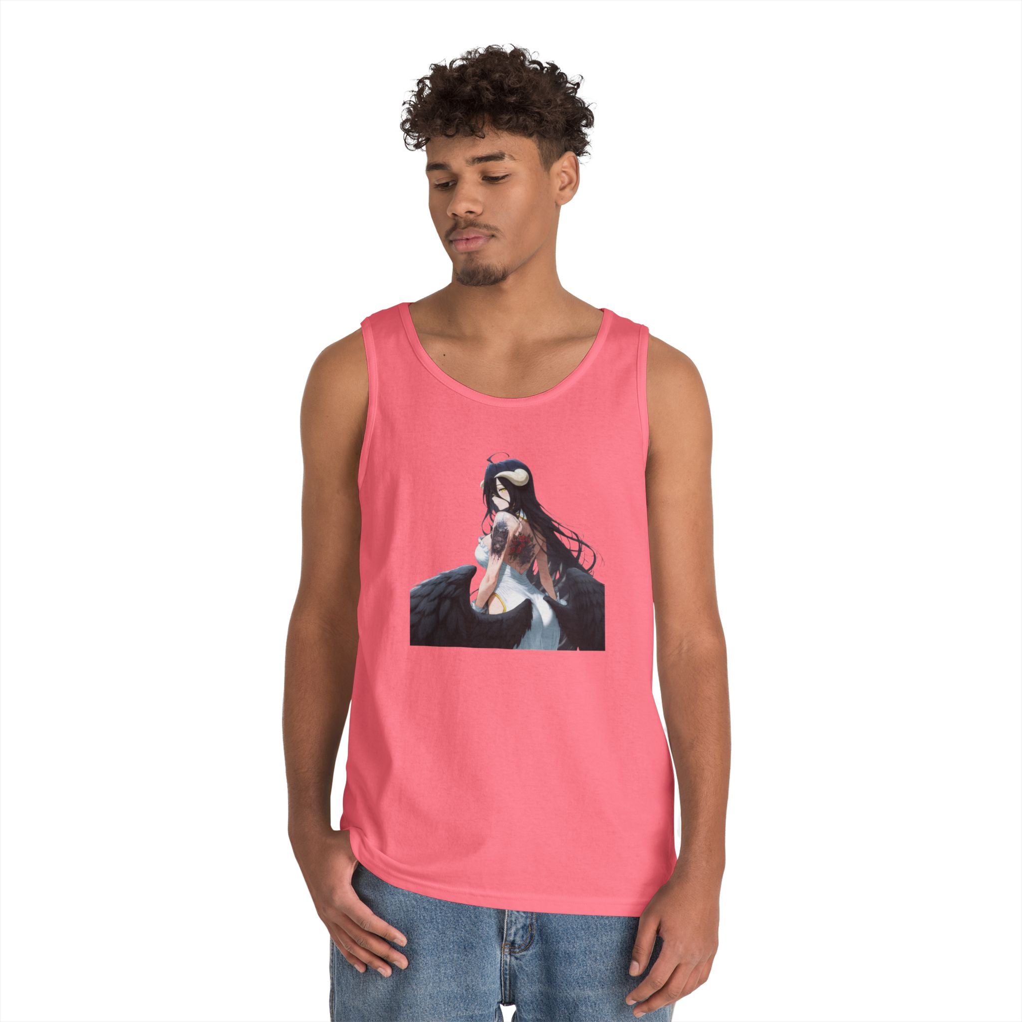 Gothic Albedo Overlord Waifu Heavy Cotton Tank Top