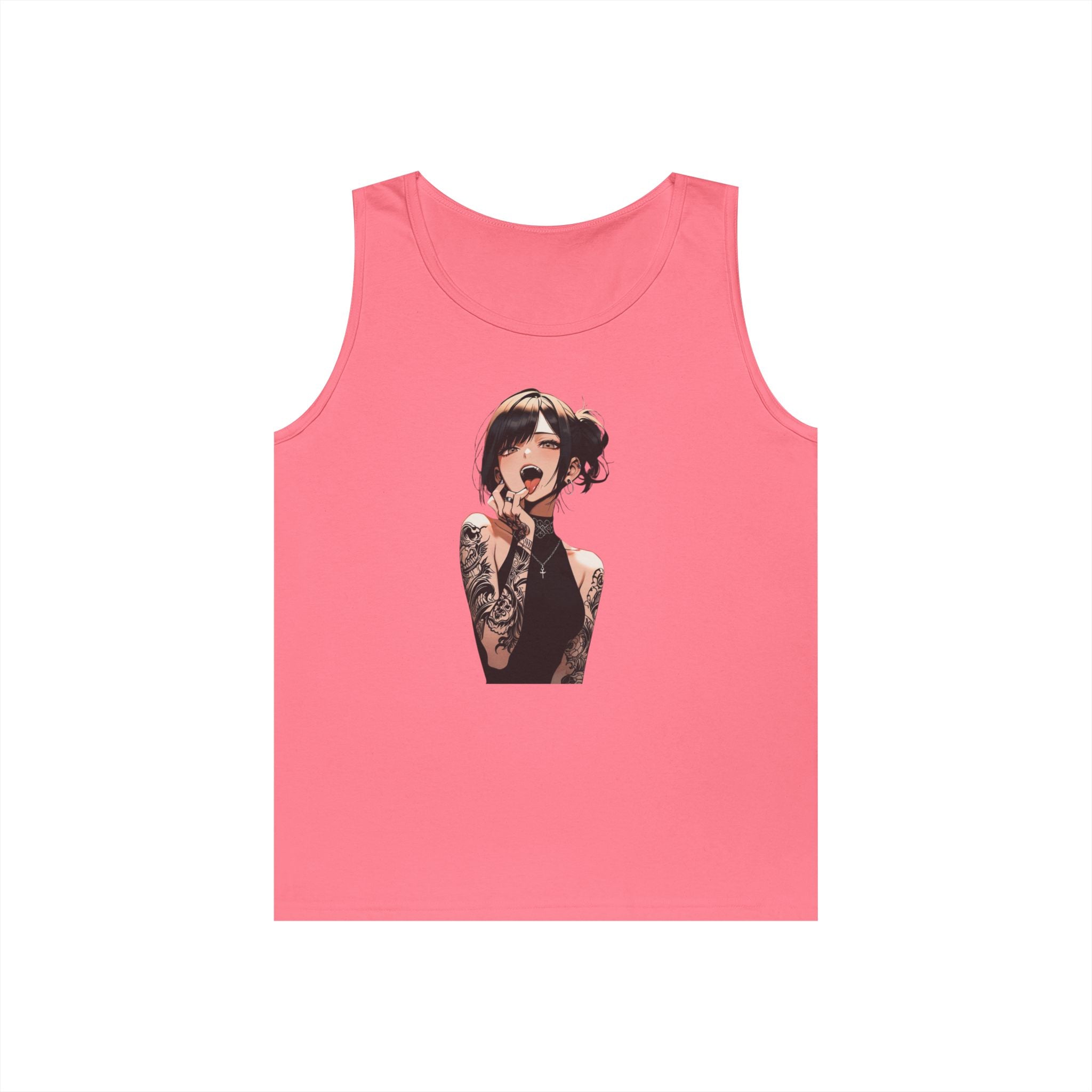 Gothic Himiko Toga Tattooed Ahegao Heavy Cotton Tank Top