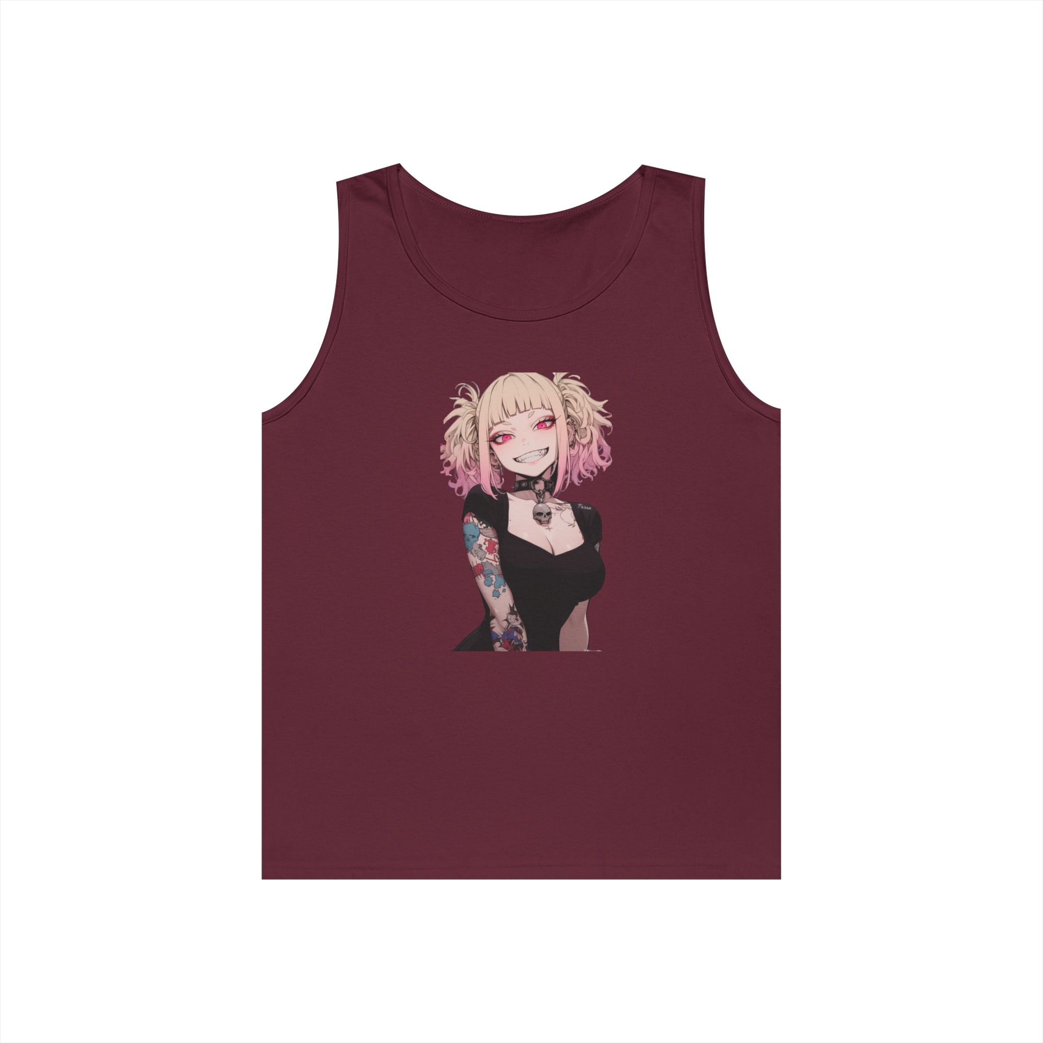 Gothic Himiko Toga Tattooed Crazy Heavy Cotton Tank Top