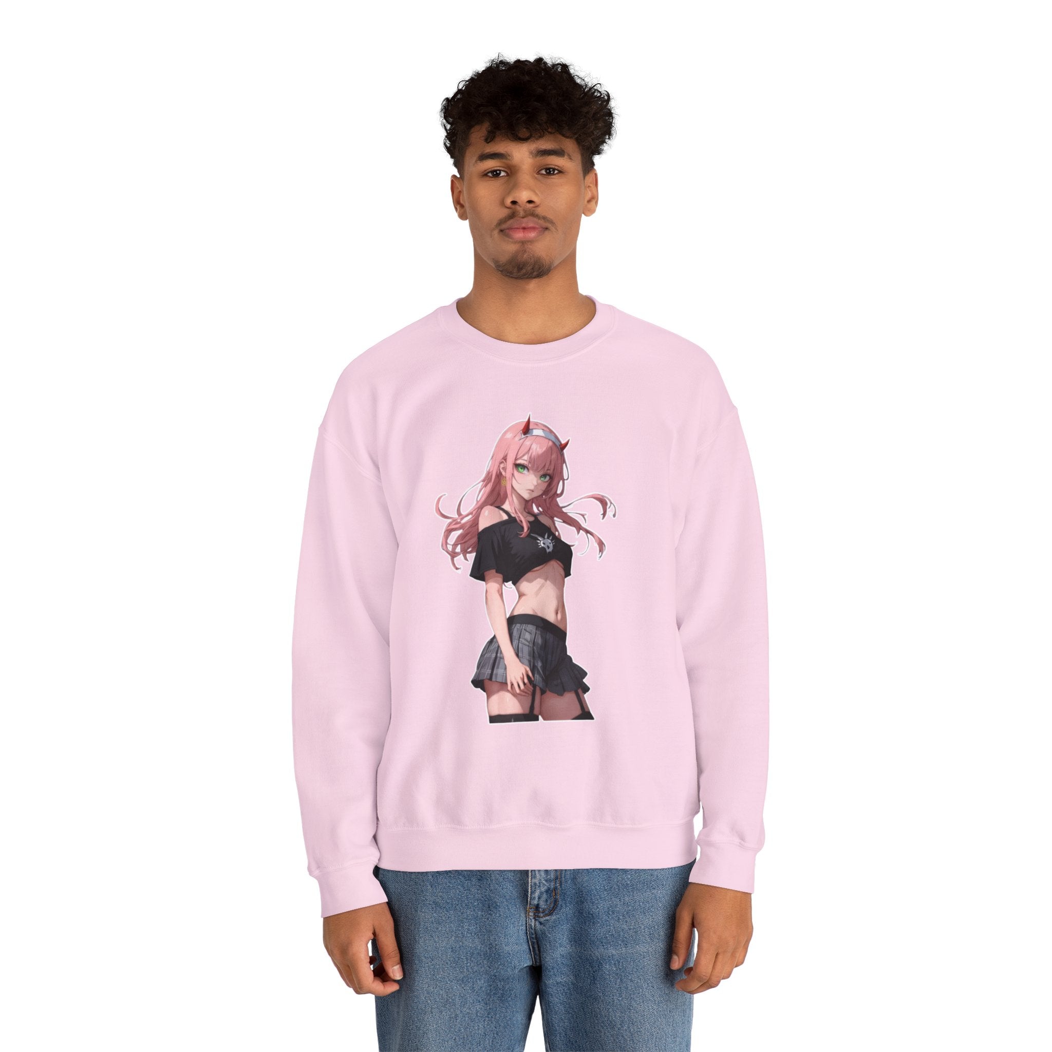 Zero Two Streetwear Style Unisex Heavy Blend™ Crewneck Sweatshirt