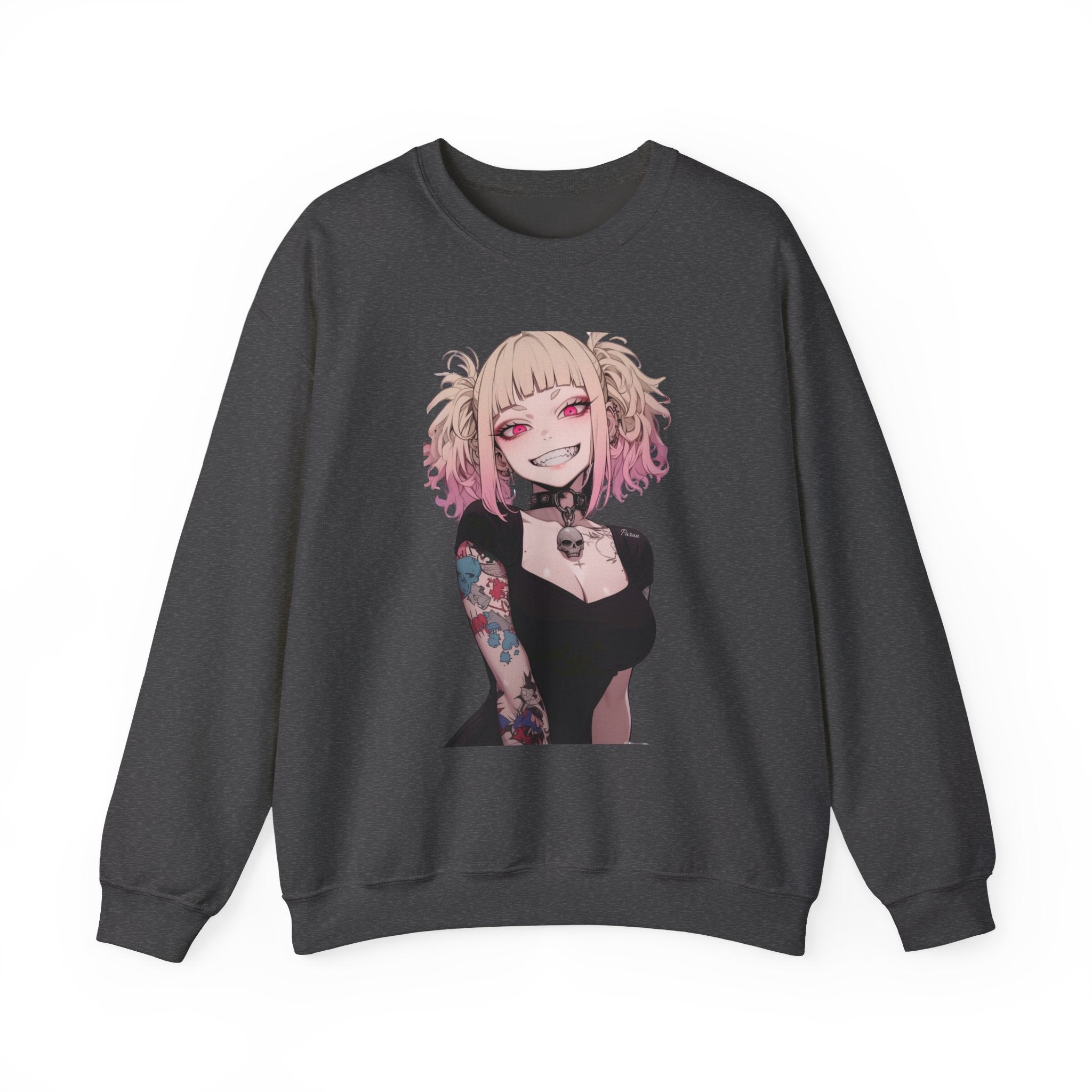 Gothic Himiko Toga Tattooed Crazy Unisex Heavy Blend™ Crewneck Sweatshirt
