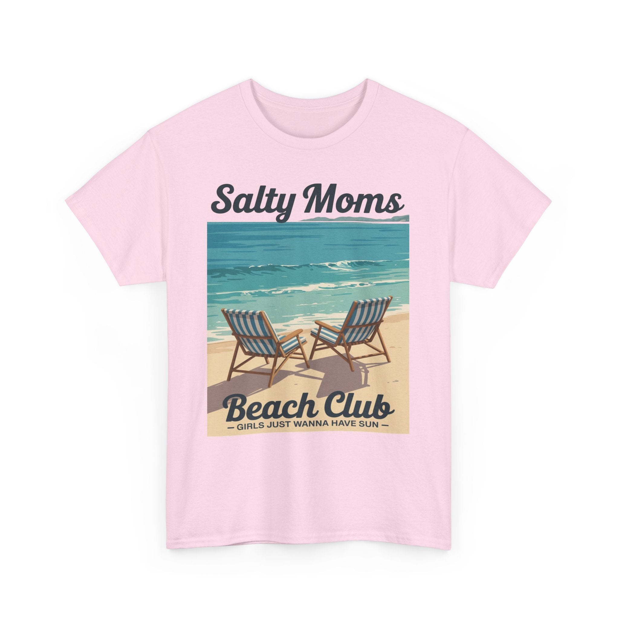 Salty Moms Beach Club Unisex Heavy Cotton Tee
