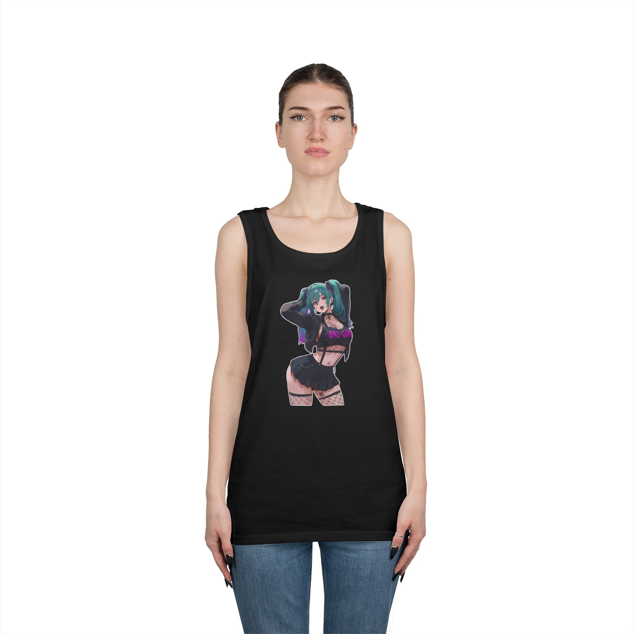Hatsune Miku Baddie Heavy Cotton Tank Top