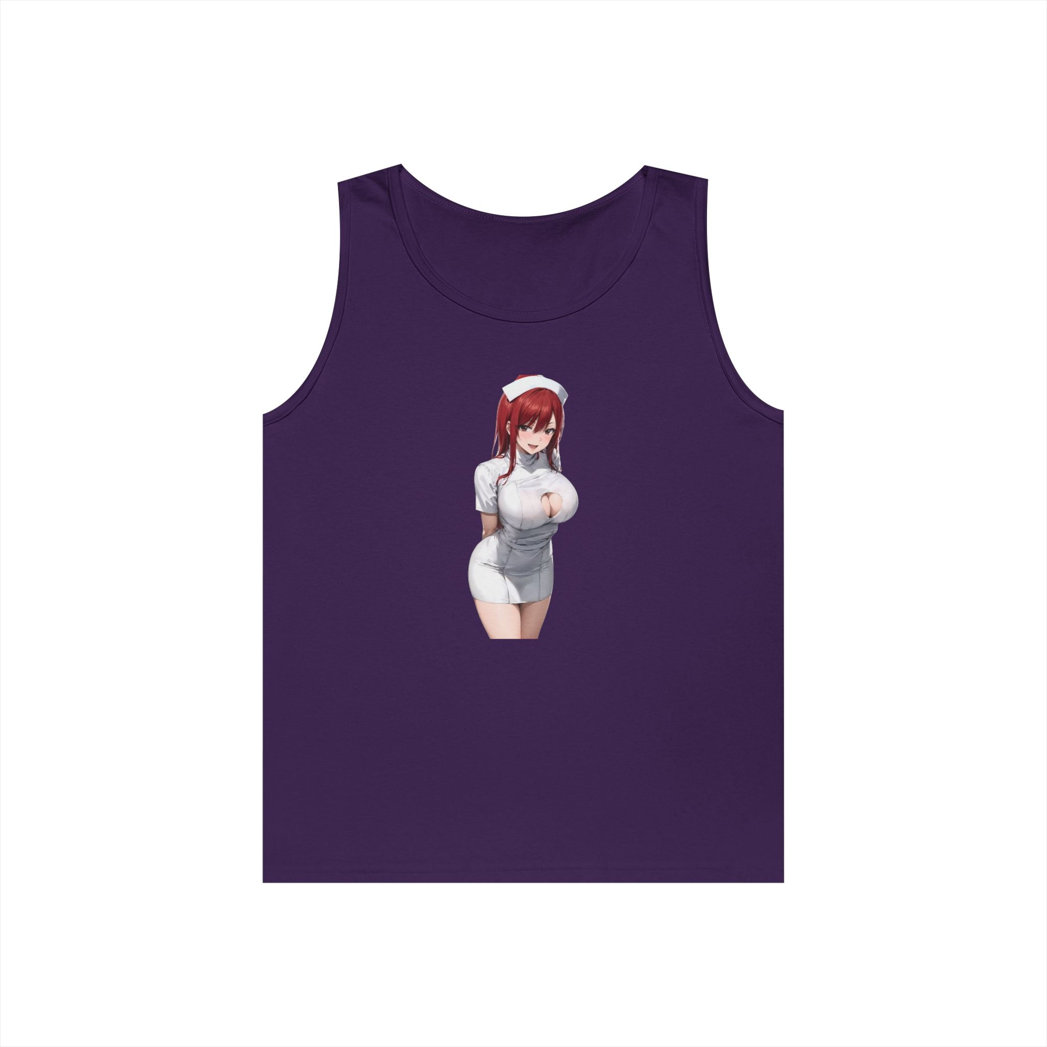 Ezra Scarlet Nurse Uniform Anime Heavy Cotton Tank Top