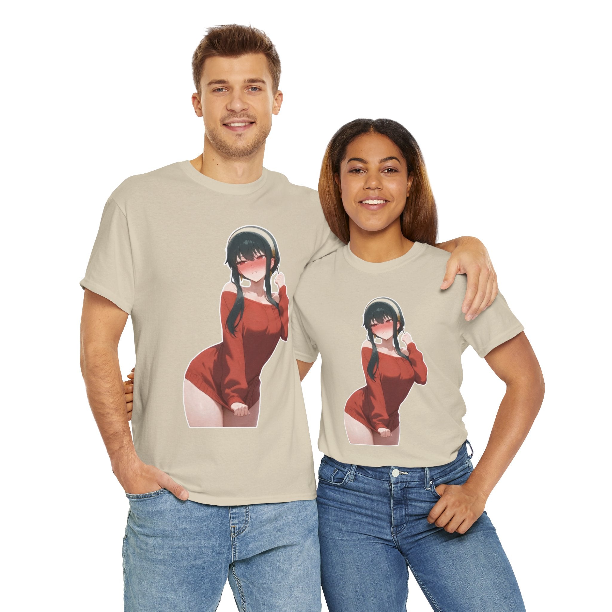 Yor Forger Blushing Waifu Unisex Heavy Cotton Tee