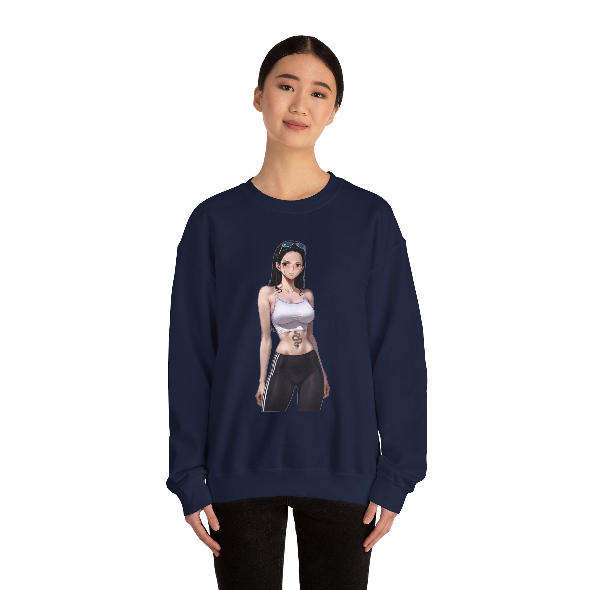 Copy of Nico Robin Catgirl Casual Anime Unisex Heavy Blend™ Crewneck Sweatshirt