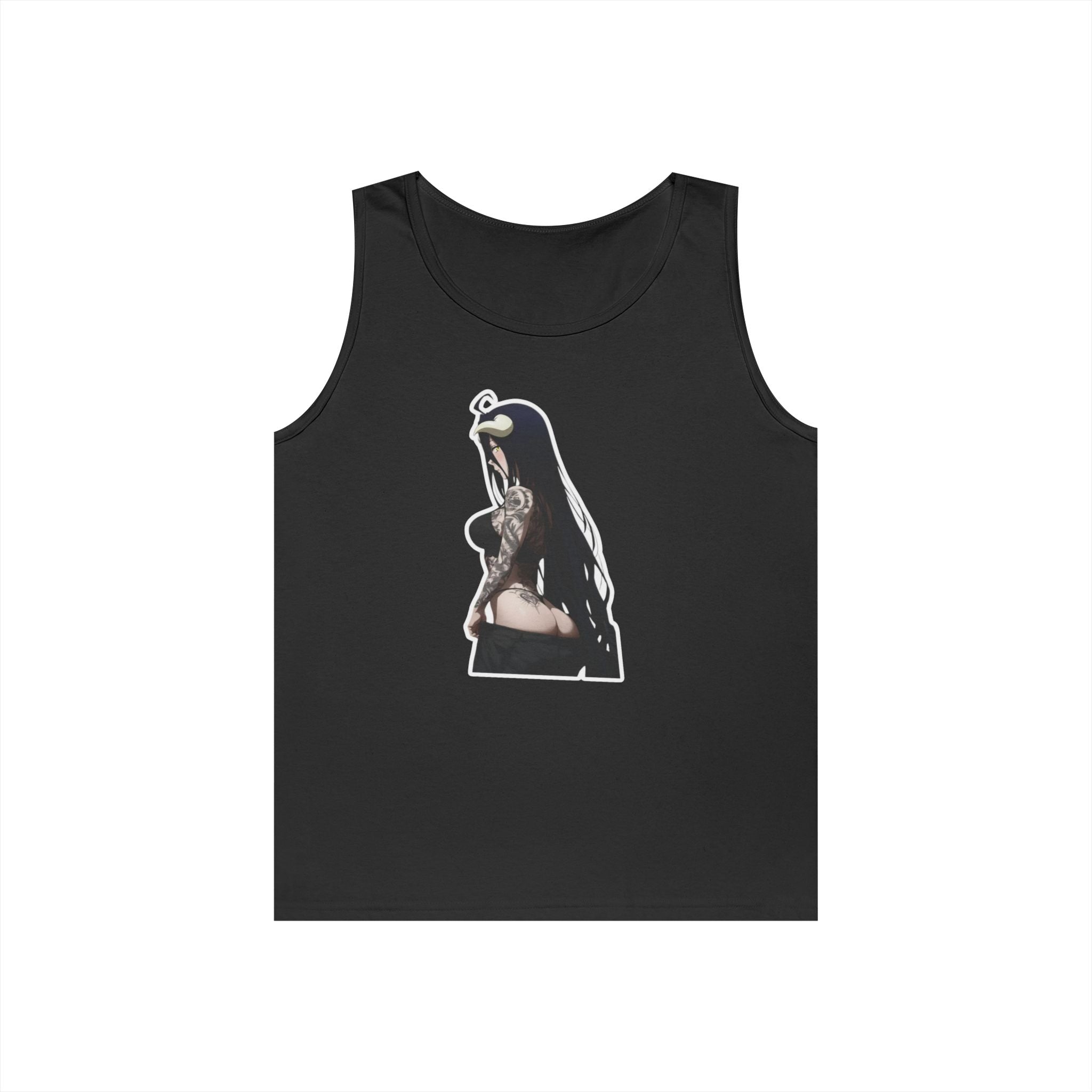 Albedo From Overlord Gothic Tattooed Heavy Cotton Tank Top