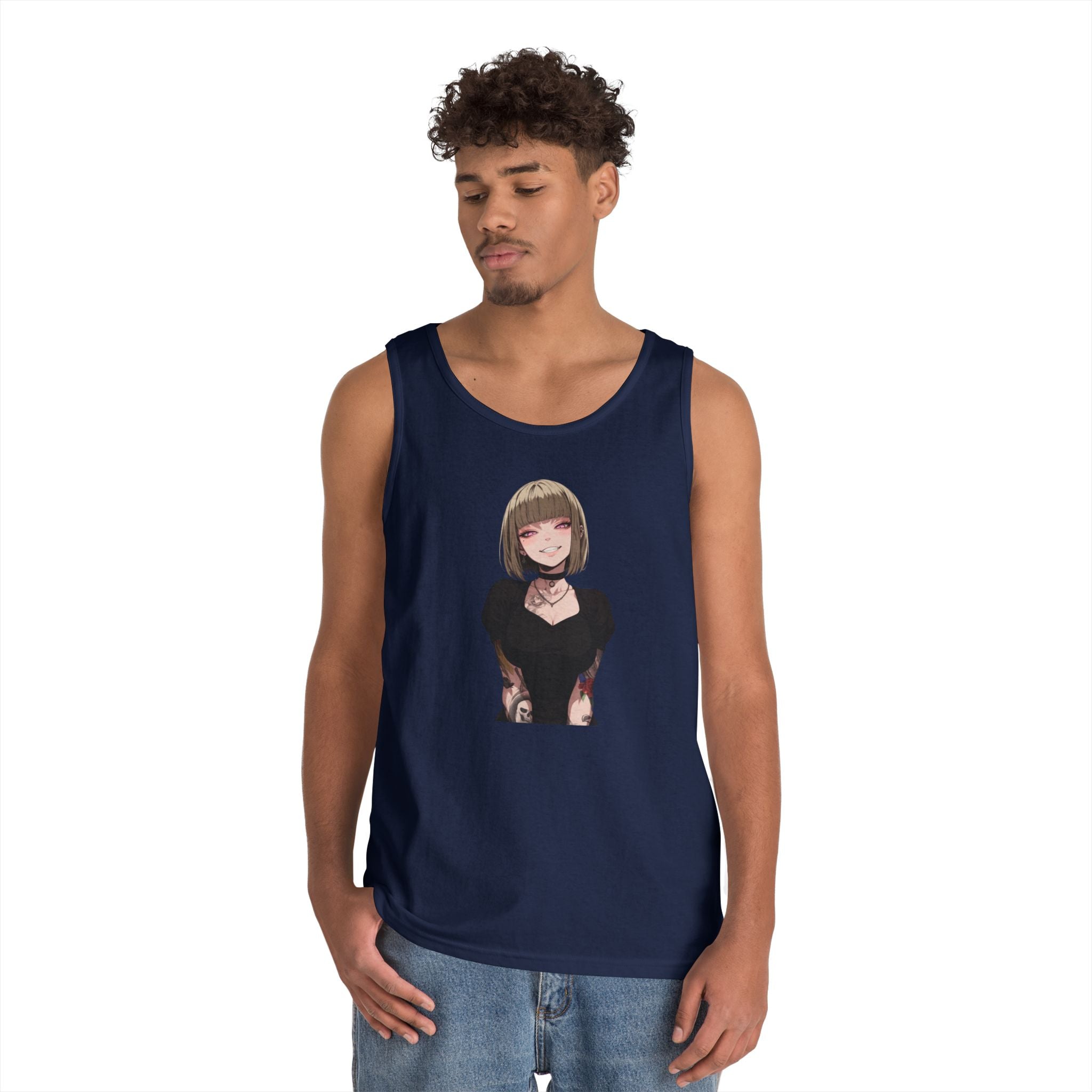 Sexy Style Himiko Toga Skull Tattooed Heavy Cotton Tank Top