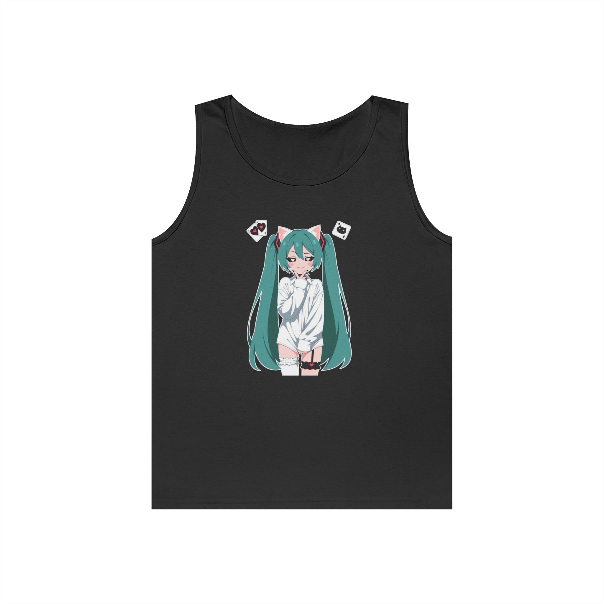 Hatsune Miku Catgirl Cute Heavy Cotton Tank Top
