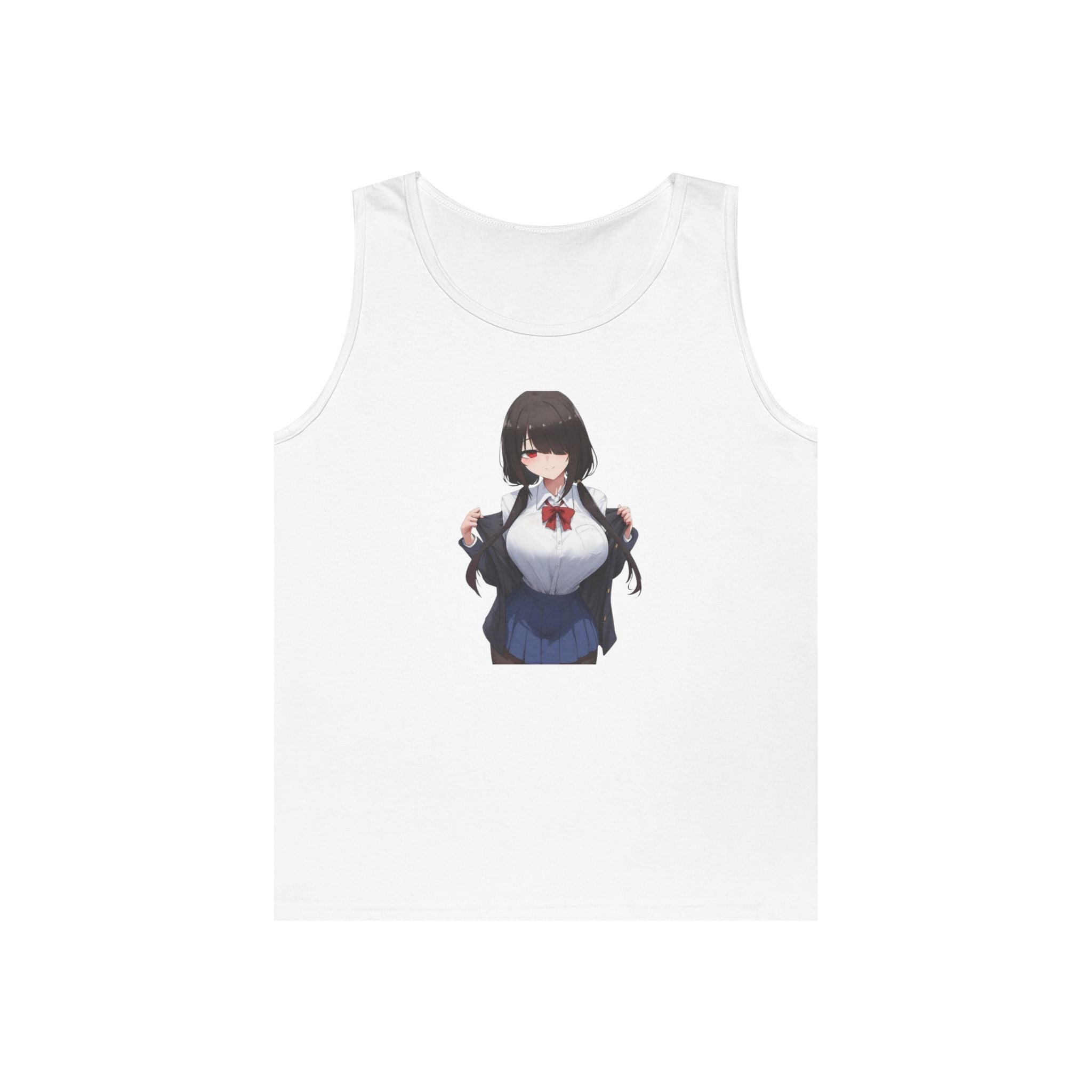 Tokisaki Kurum Schoolgirl Gothic Seductive Heavy Cotton Tank Top