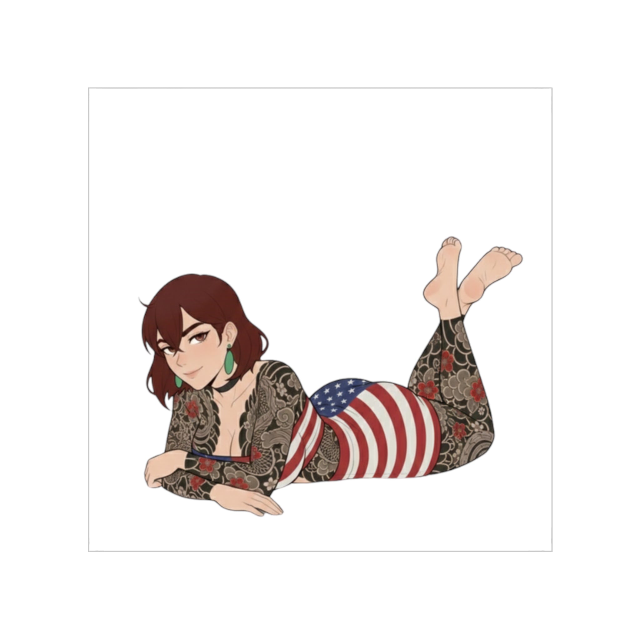 Ayase Momo Tattoo America Waifu Sticker