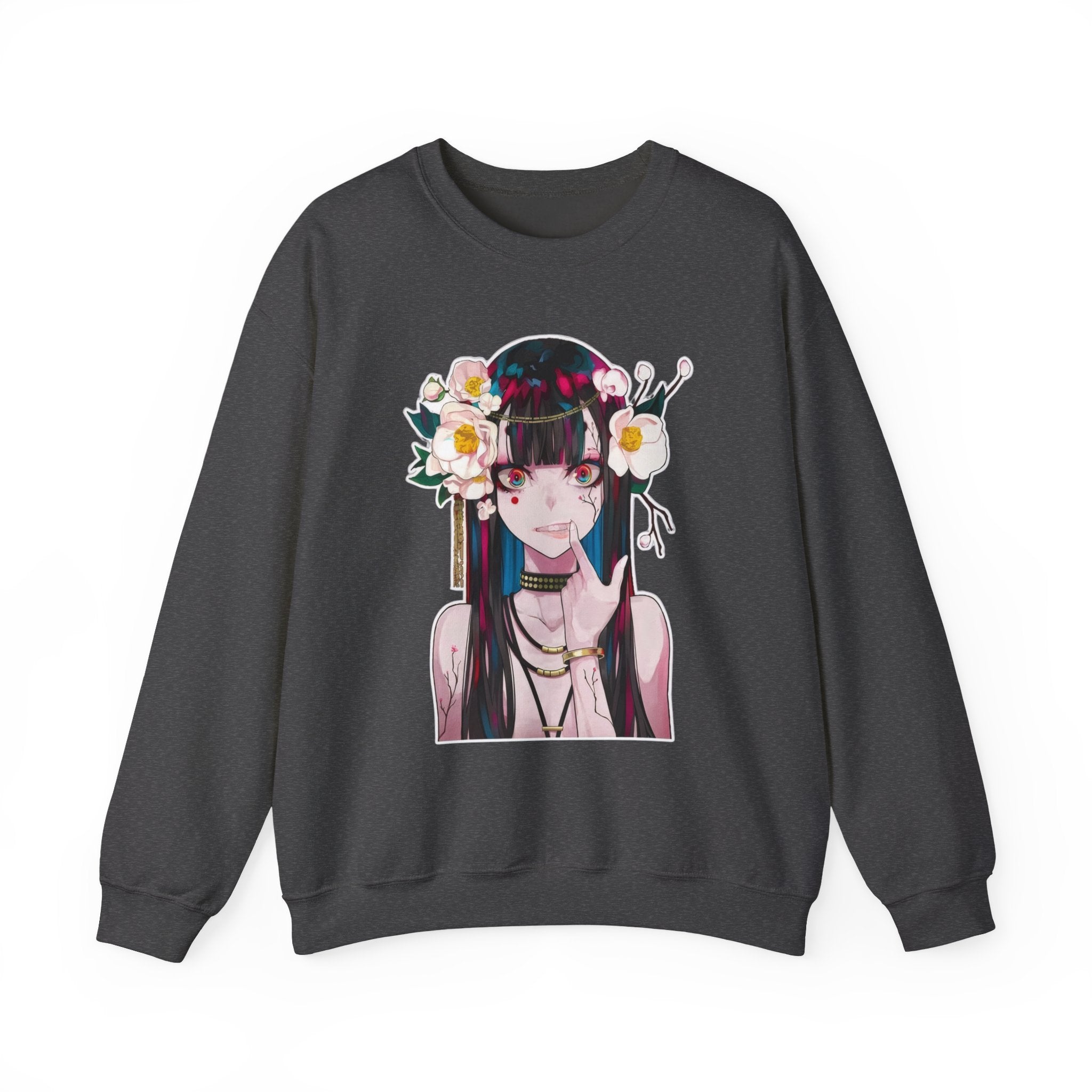 Vampire Girl Dark Fantasy Unisex Heavy Blend™ Crewneck Sweatshirt