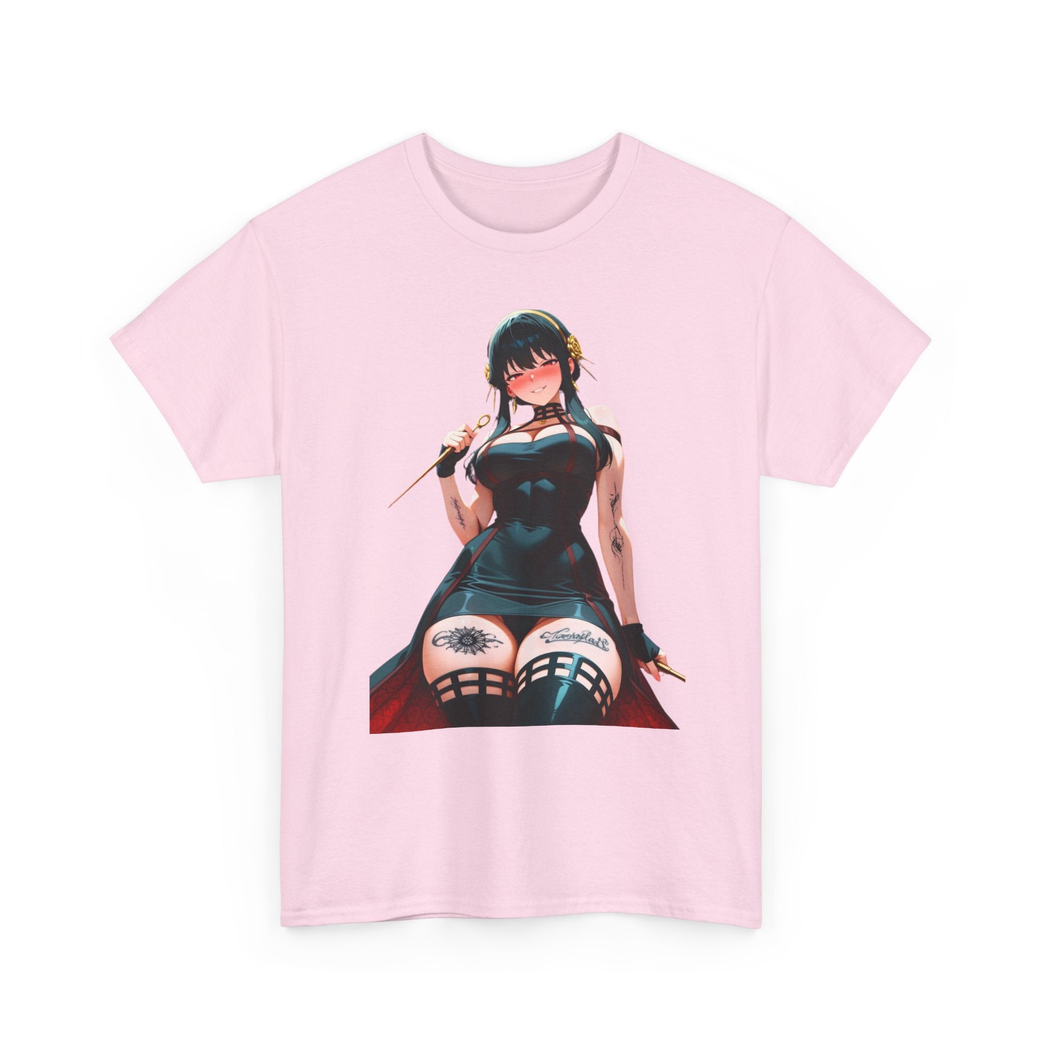 Yor Forger Assassin Gothic Tattooed Unisex Heavy Cotton Tee