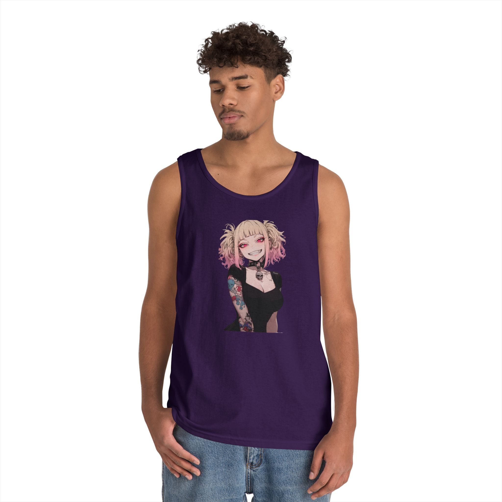 Gothic Himiko Toga Tattooed Crazy Heavy Cotton Tank Top