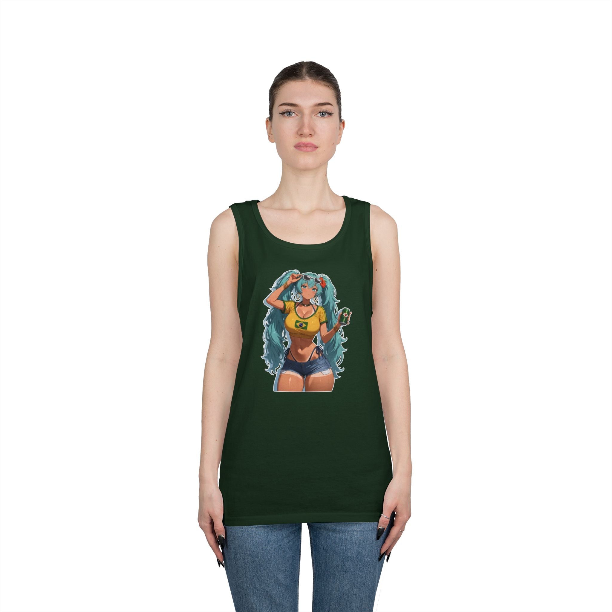 Hatsune Miku Brazil Girl Heavy Cotton Tank Top