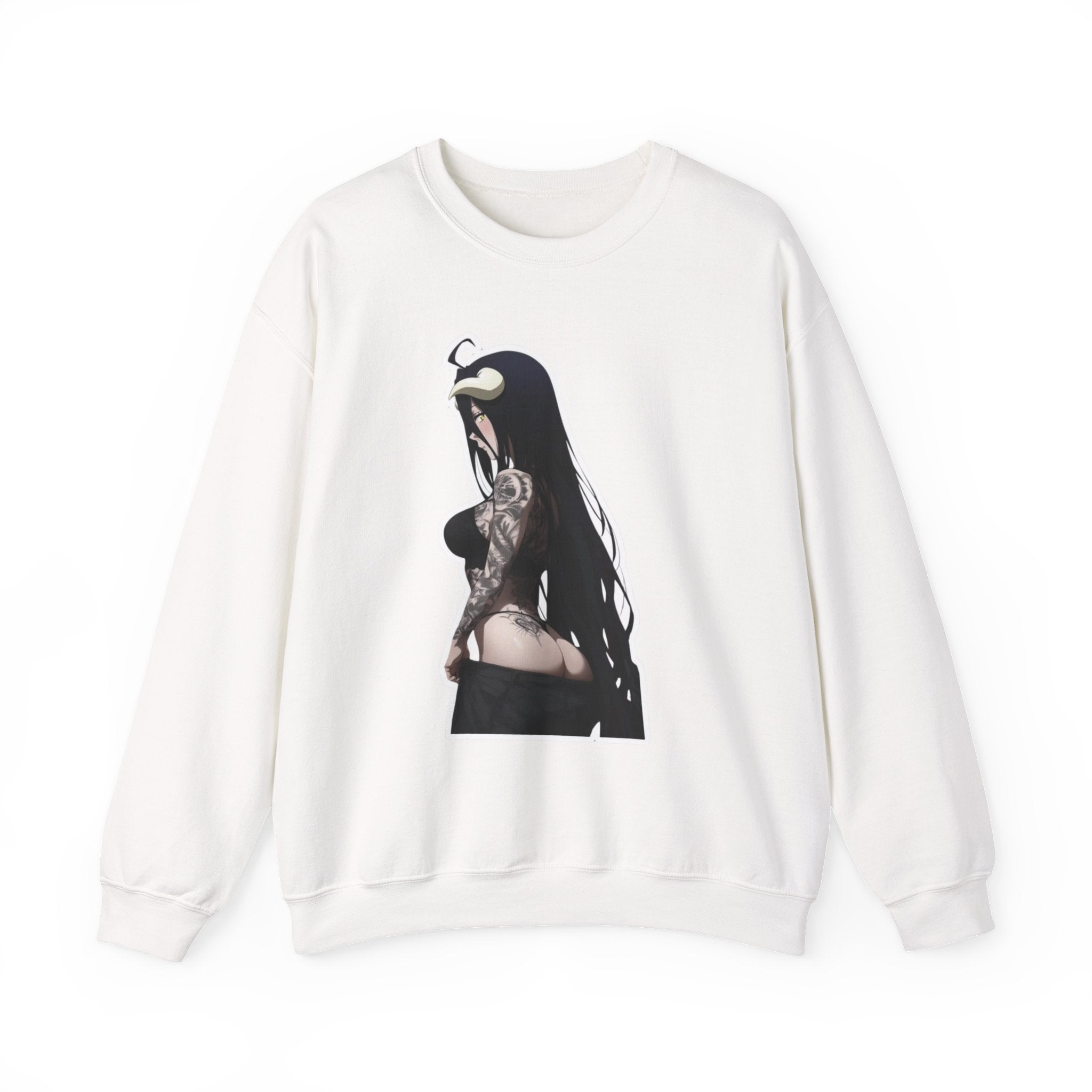 Albedo From Overlord Gothic Tattooed Unisex Heavy Blend™ Crewneck Sweatshirt