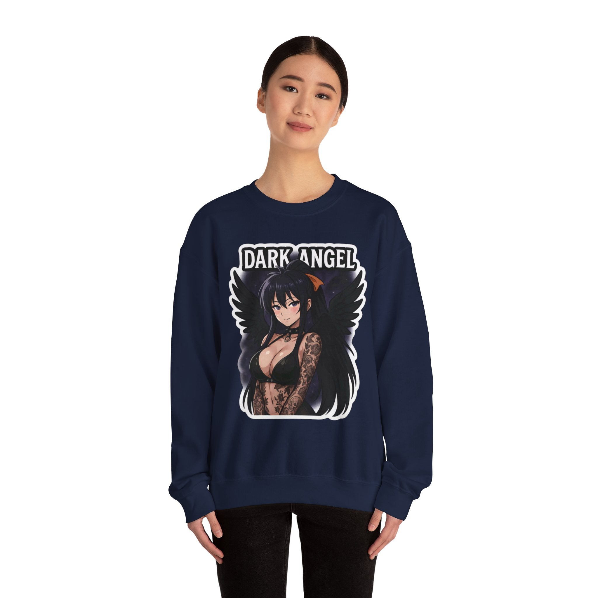 Akeno Himejima Dark Angel Unisex Heavy Blend™ Crewneck Sweatshirt