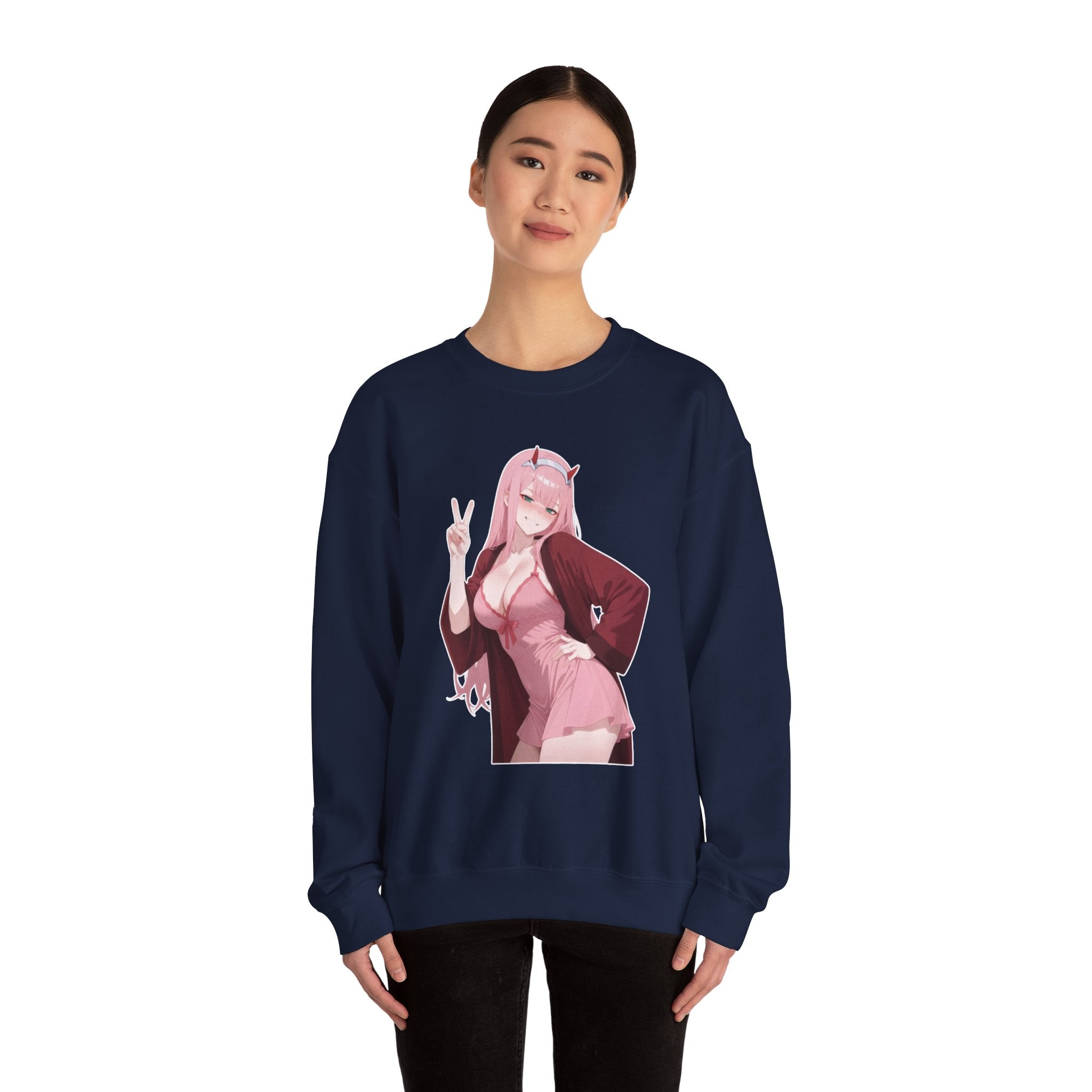 Zero Two Unisex Heavy Blend™ Crewneck Sweatshirt
