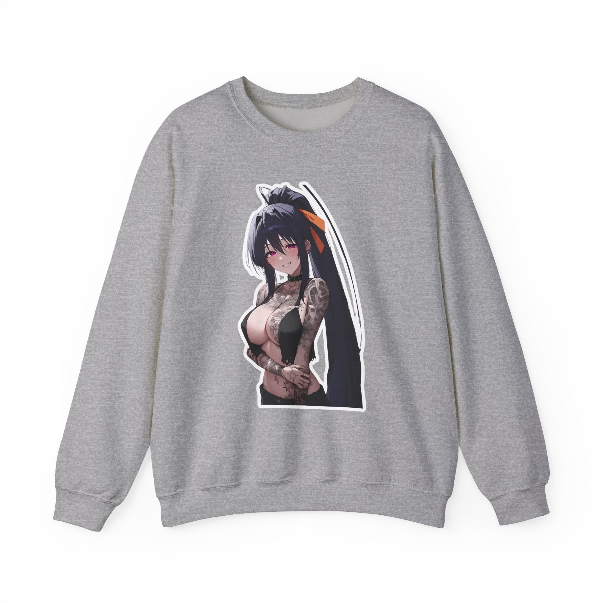 Akeno Himejima Gothic Tattooed Unisex Heavy Blend™ Crewneck Sweatshirt