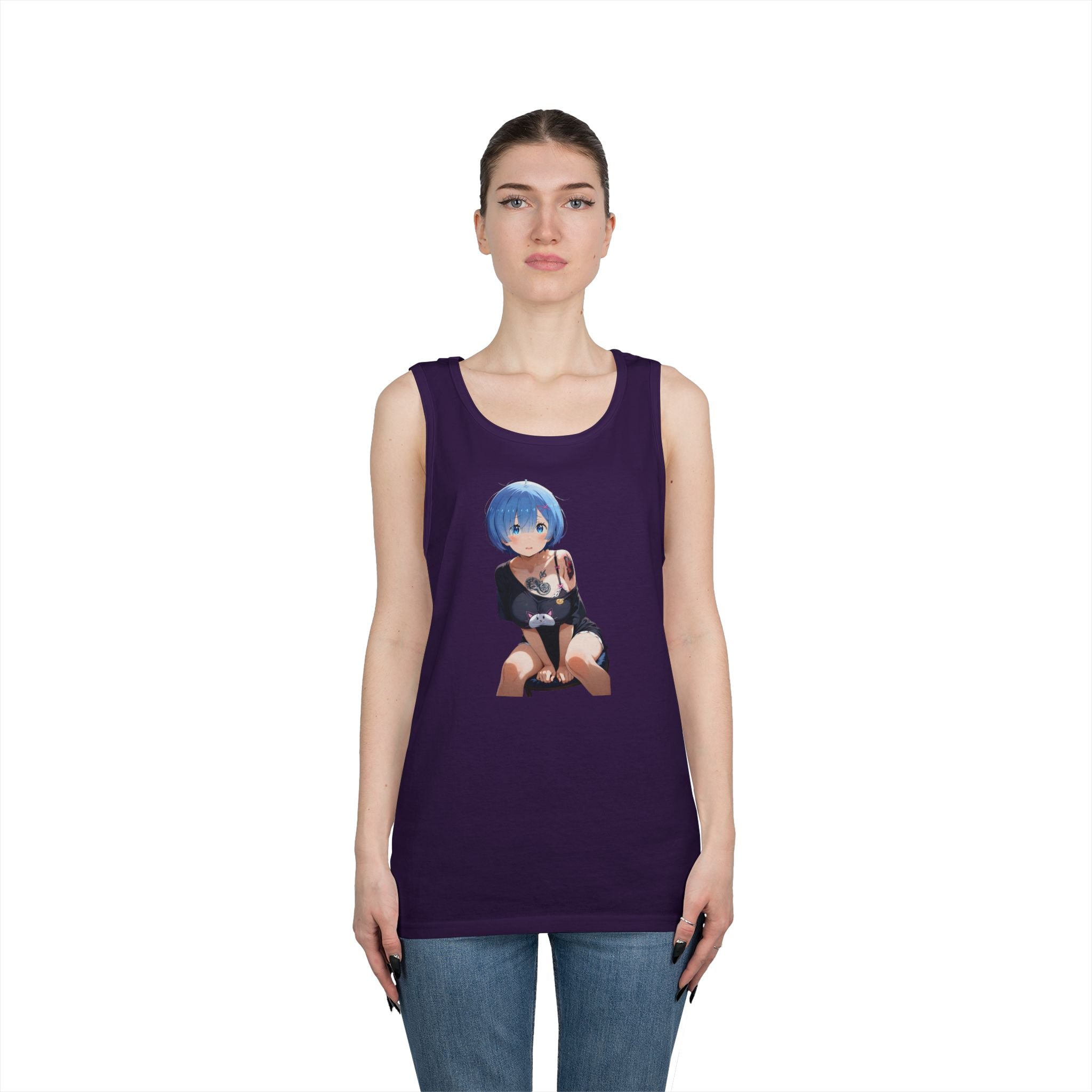 Sexy Rem Tattooed Heavy Cotton Tank Top