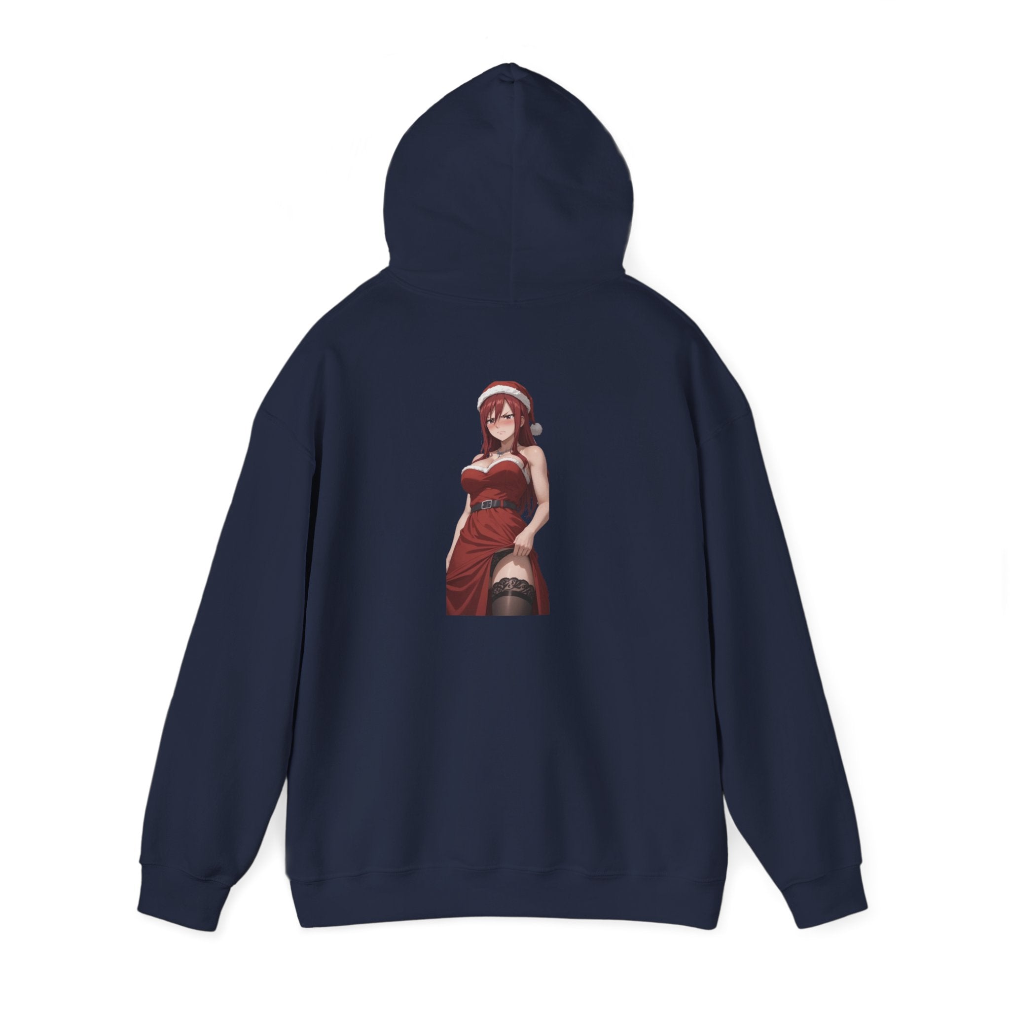 Ezra Scarlet Christmas Themed Angry Anime Unisex Heavy Blend™ Hooded Sweatshirt