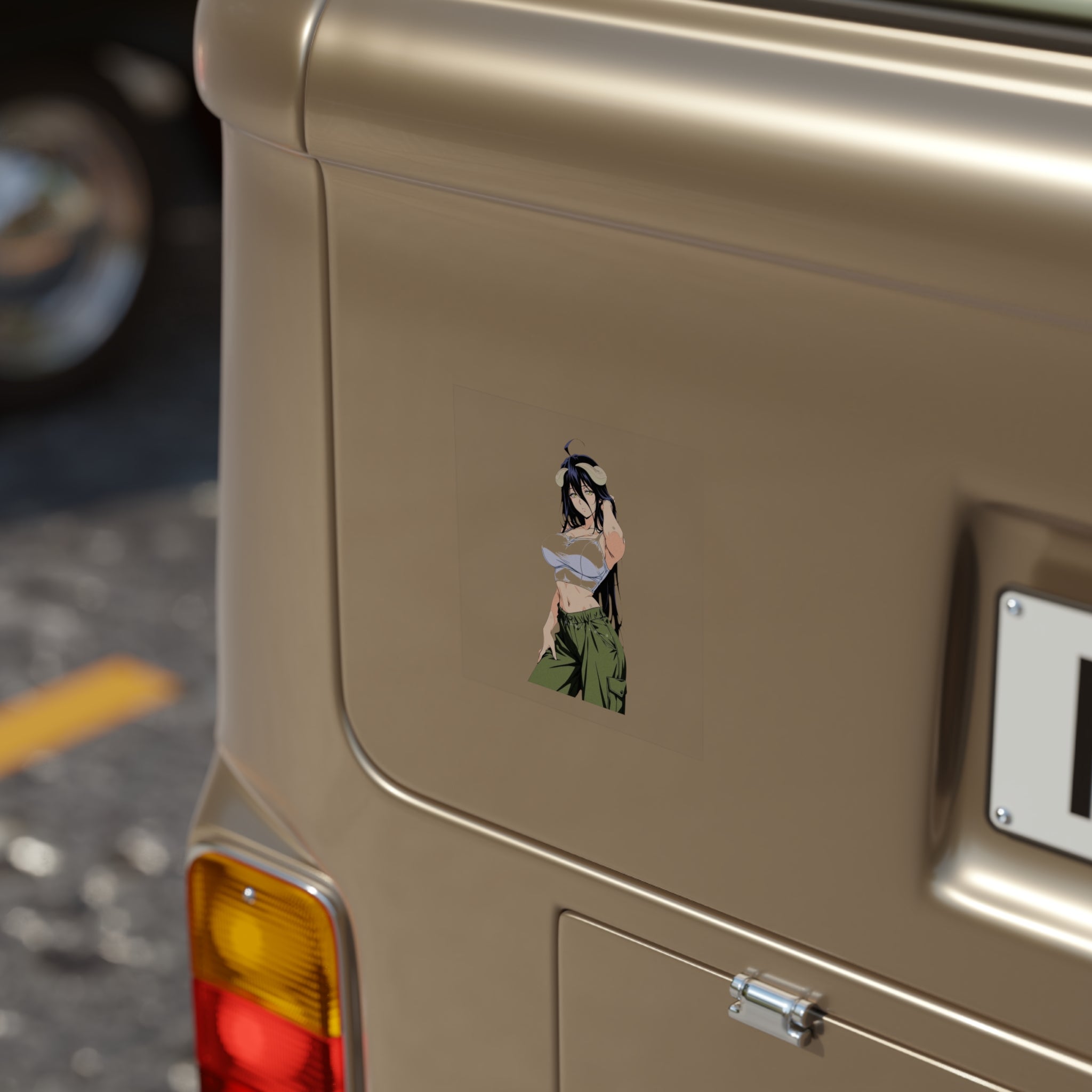 Albedo Overlord Street Style Waifu Sticker