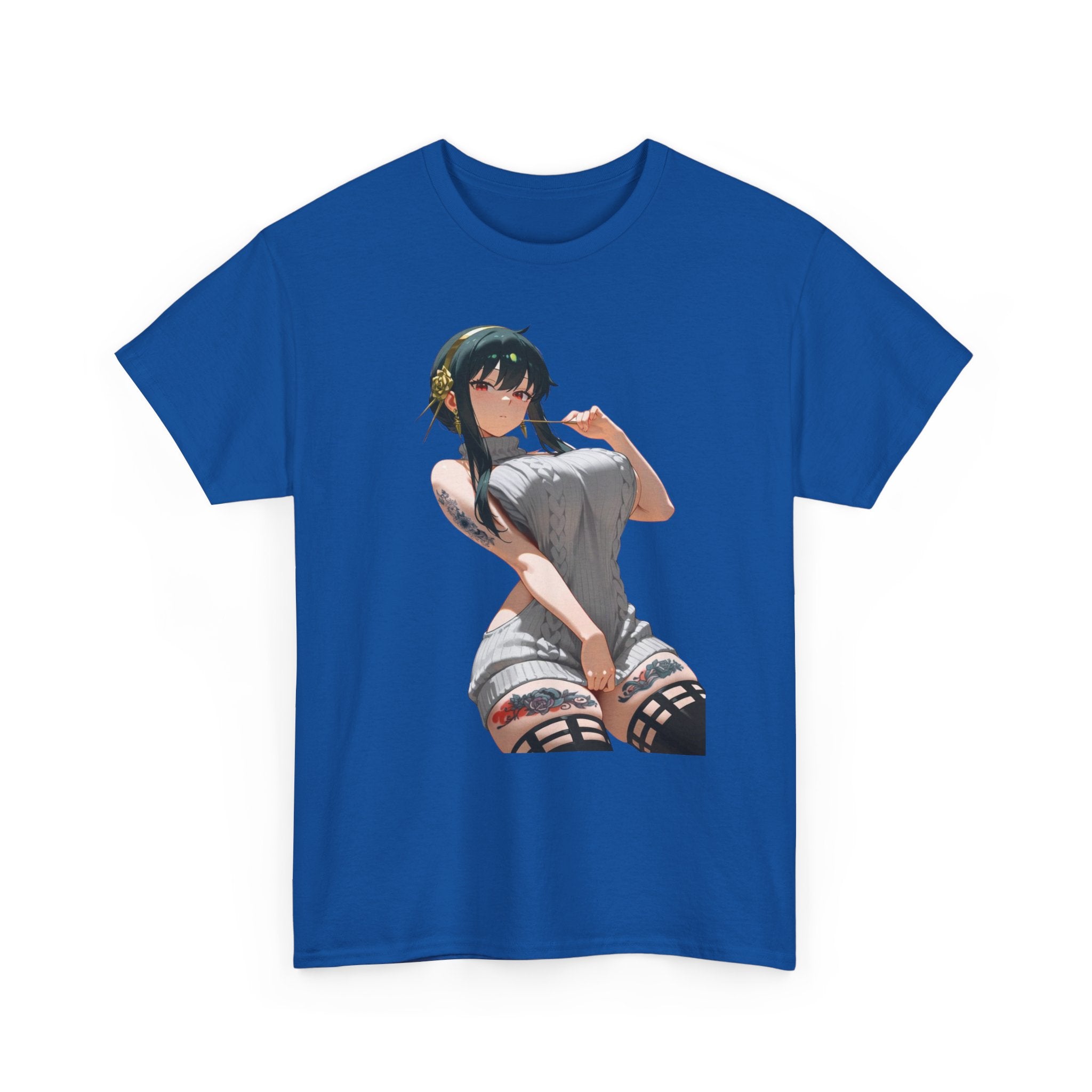 Yor Forger Sexy Tattooed Anime Heavy Cotton Tee